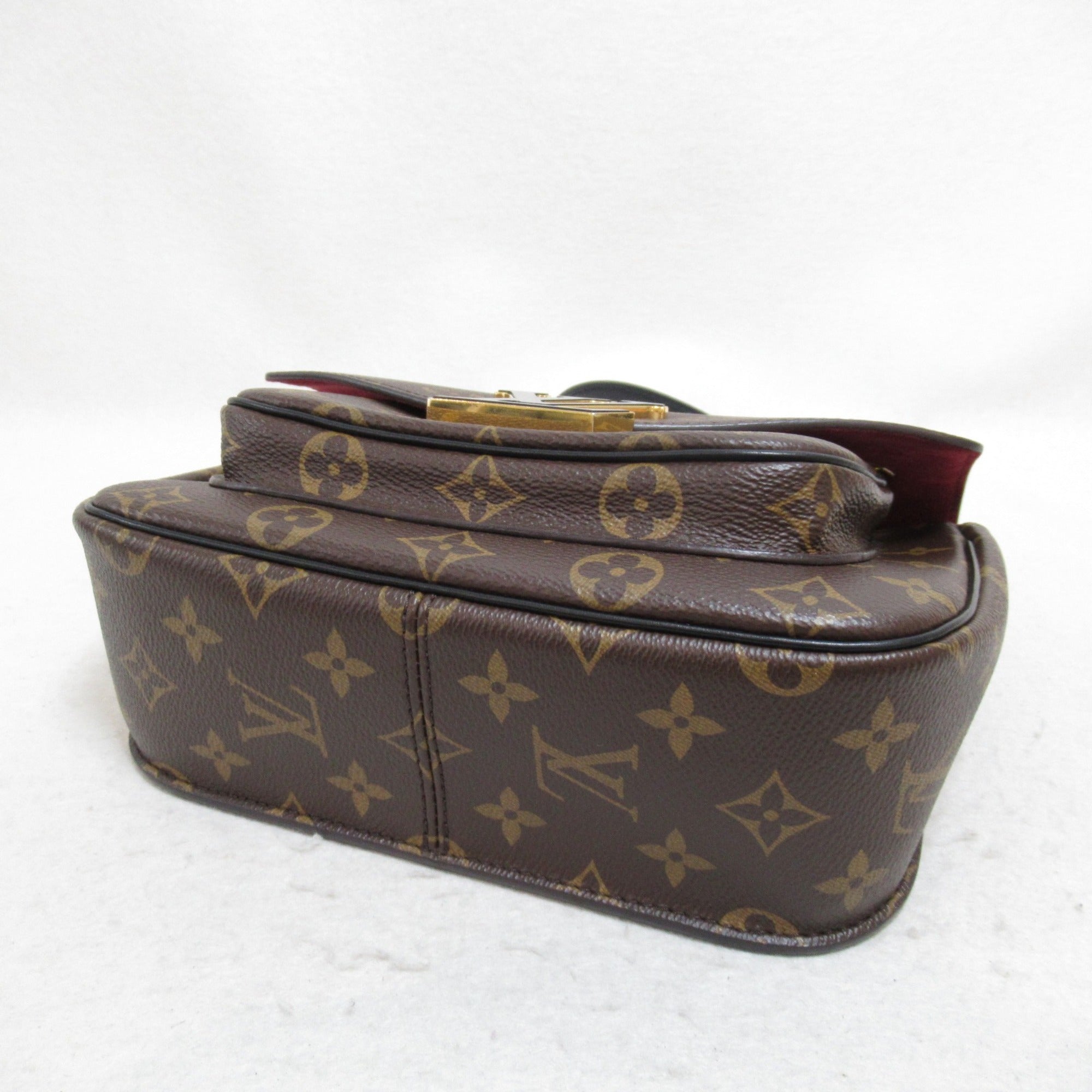 LOUIS VUITTON Passy Shoulder Bag Brown PVC coated canvas M45592