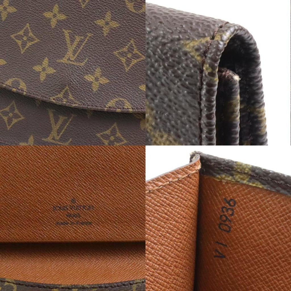 LOUIS VUITTON Clutch Bag Monogram Pochette Lava 23 Canvas Brown Unisex M51940