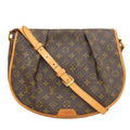 LOUIS VUITTON Monogram Menilmontan MM Shoulder Bag M40473 Brown Women's