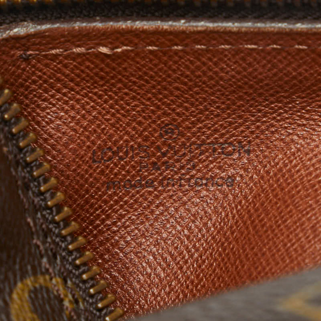LOUIS VUITTON Monogram Papillon Handbag M51366 Brown PVC Leather Women's