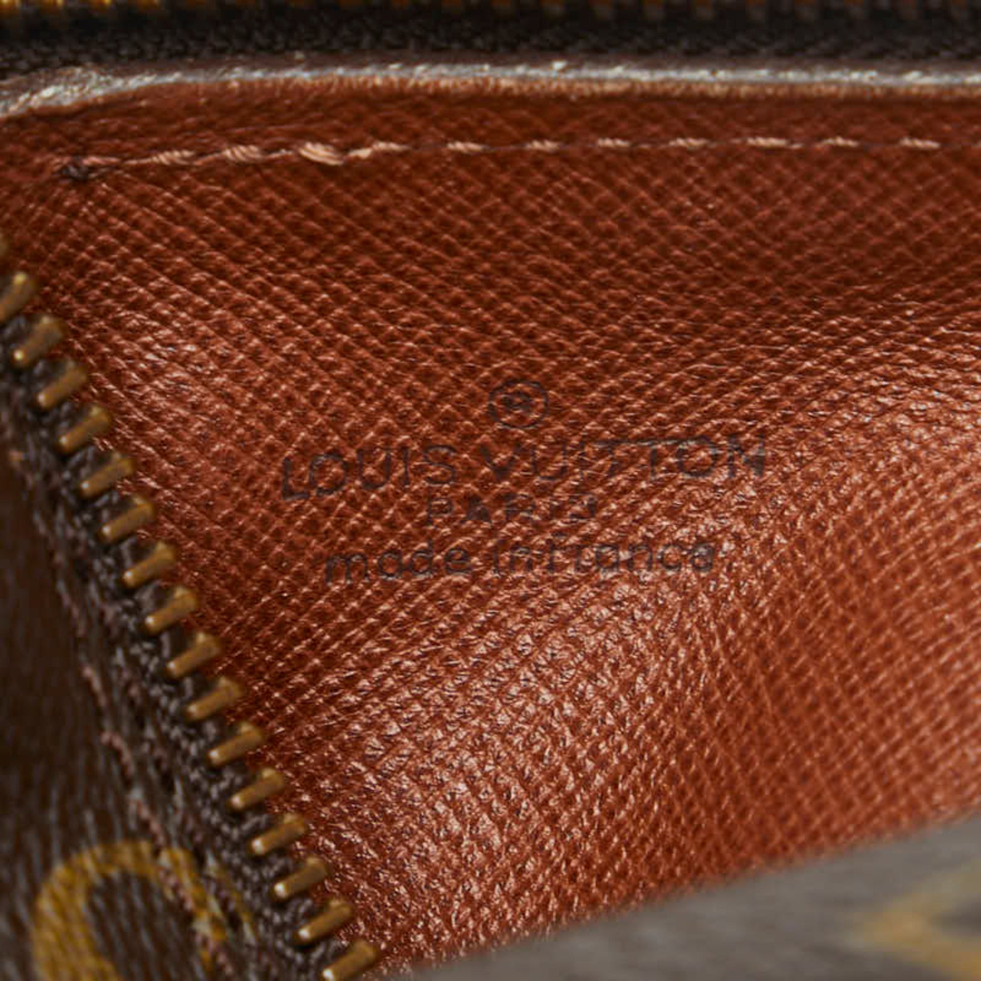 LOUIS VUITTON Monogram Papillon Handbag M51366 Brown PVC Leather Women's