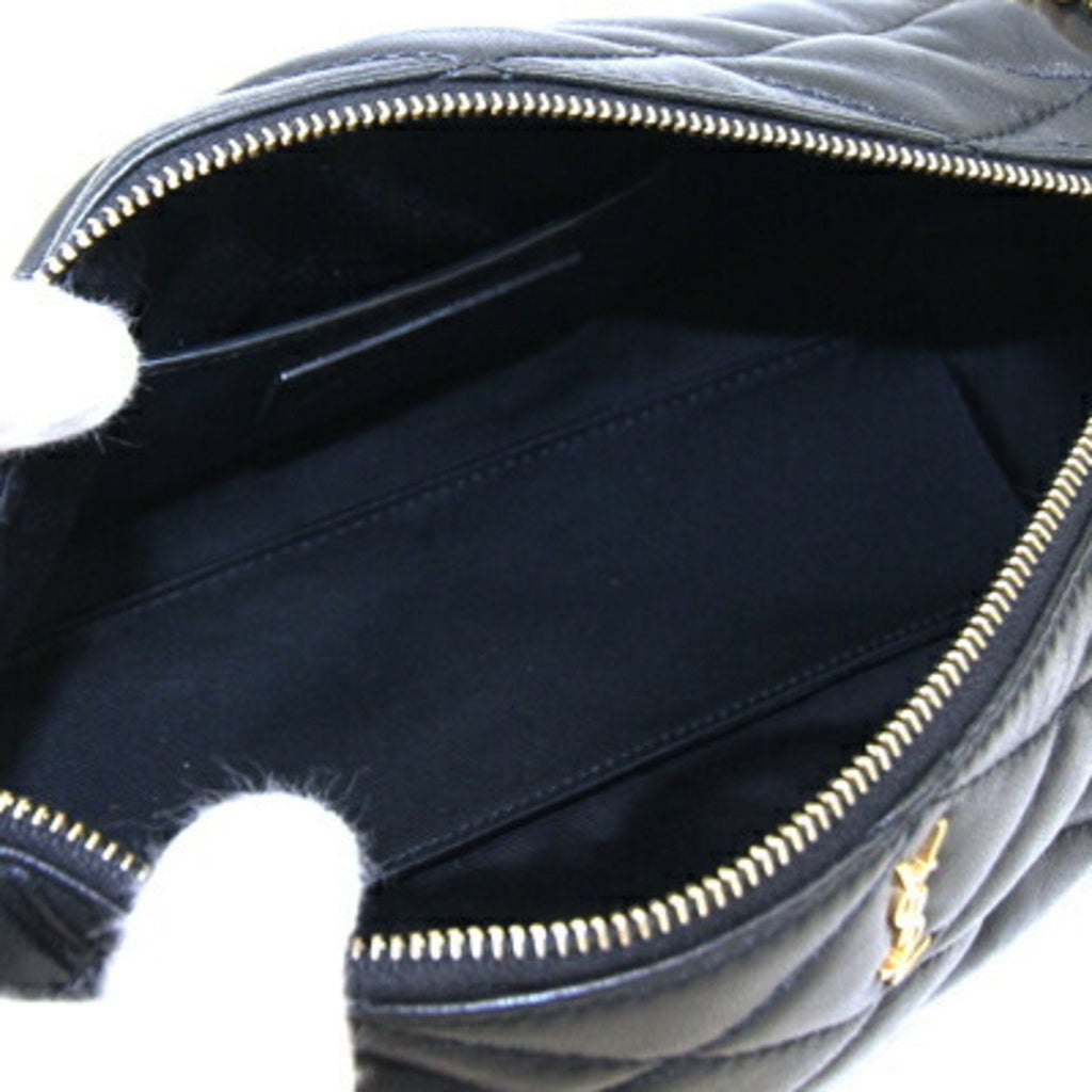 SAINT LAURENT Handbag Small Tube Bag 712706 Black Leather Chain Women's  PARIS