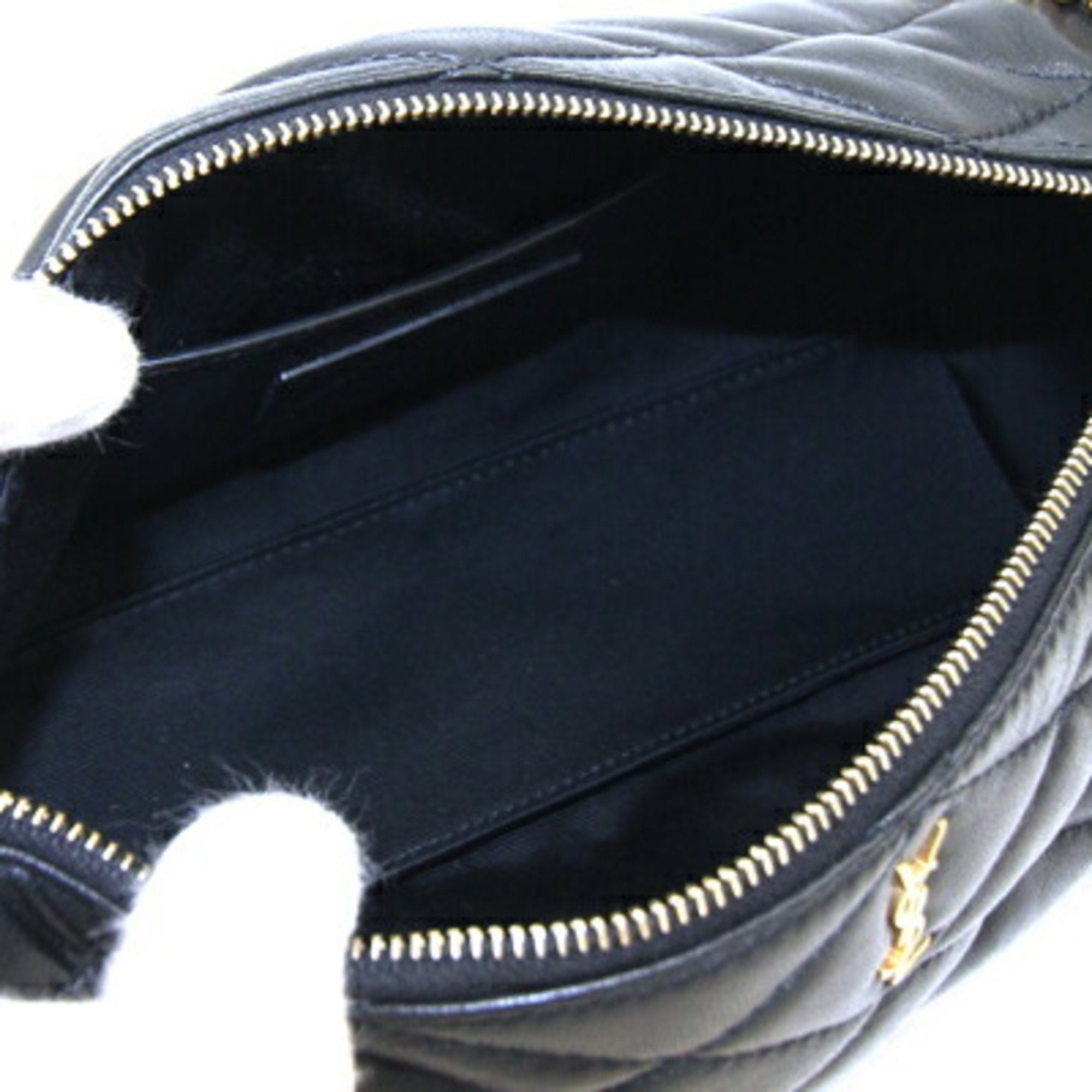 SAINT LAURENT Handbag Small Tube Bag 712706 Black Leather Chain Women's  PARIS
