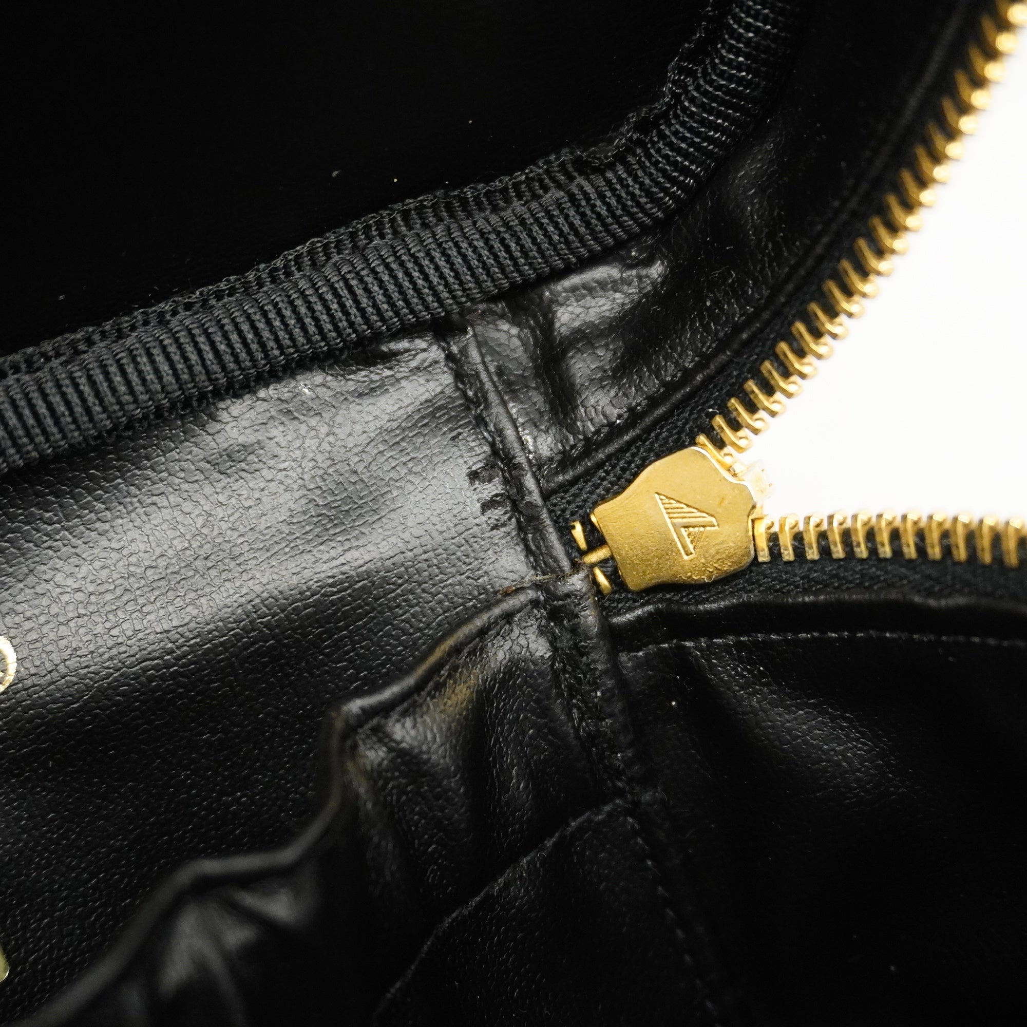 CHANELAuth  Vanity Bag Women's Caviar Leather Vanity Bag Black