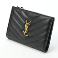 SAINT LAURENT Bifold Wallet 2 Parts Zip Monogram 668287