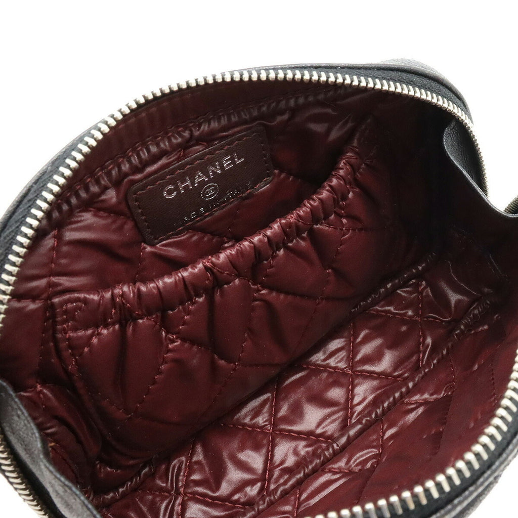 CHANEL Matelasse Cocomark Multi Pouch Lambskin Leather Black A80909