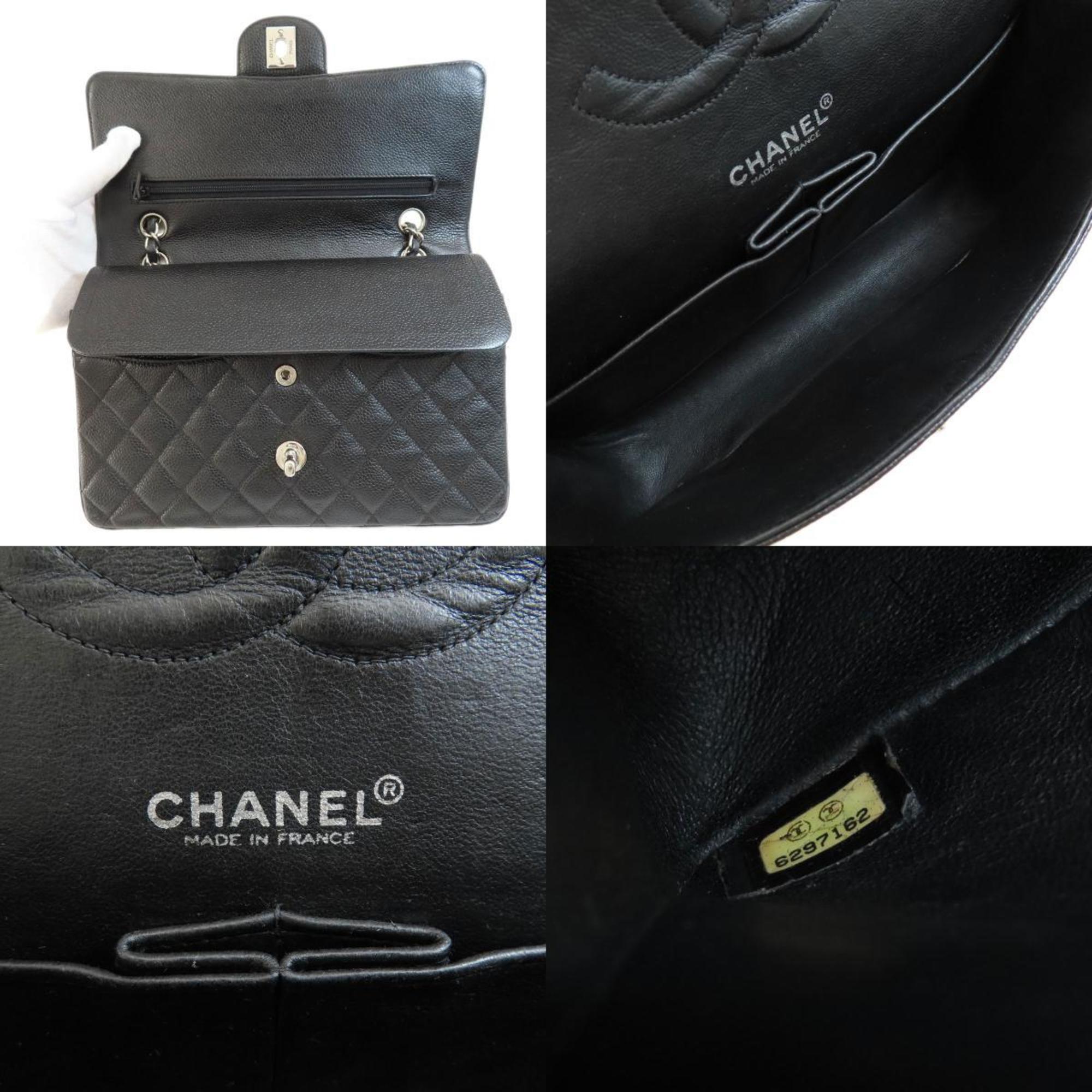 CHANEL Chain Shoulder Matelasse Bag Caviar Skin Women's