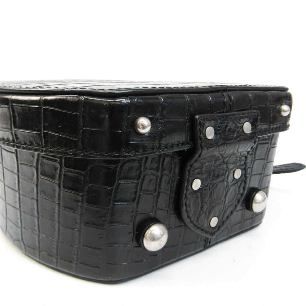 SAINT LAURENT Mika Box 516858 Women's Leather Shoulder Bag Black