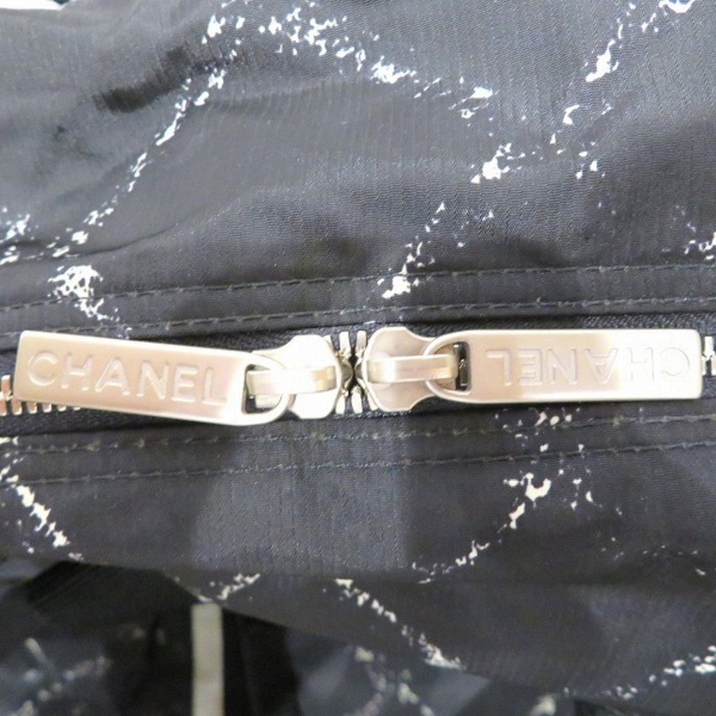CHANEL old travel line nylon bag Boston unisex