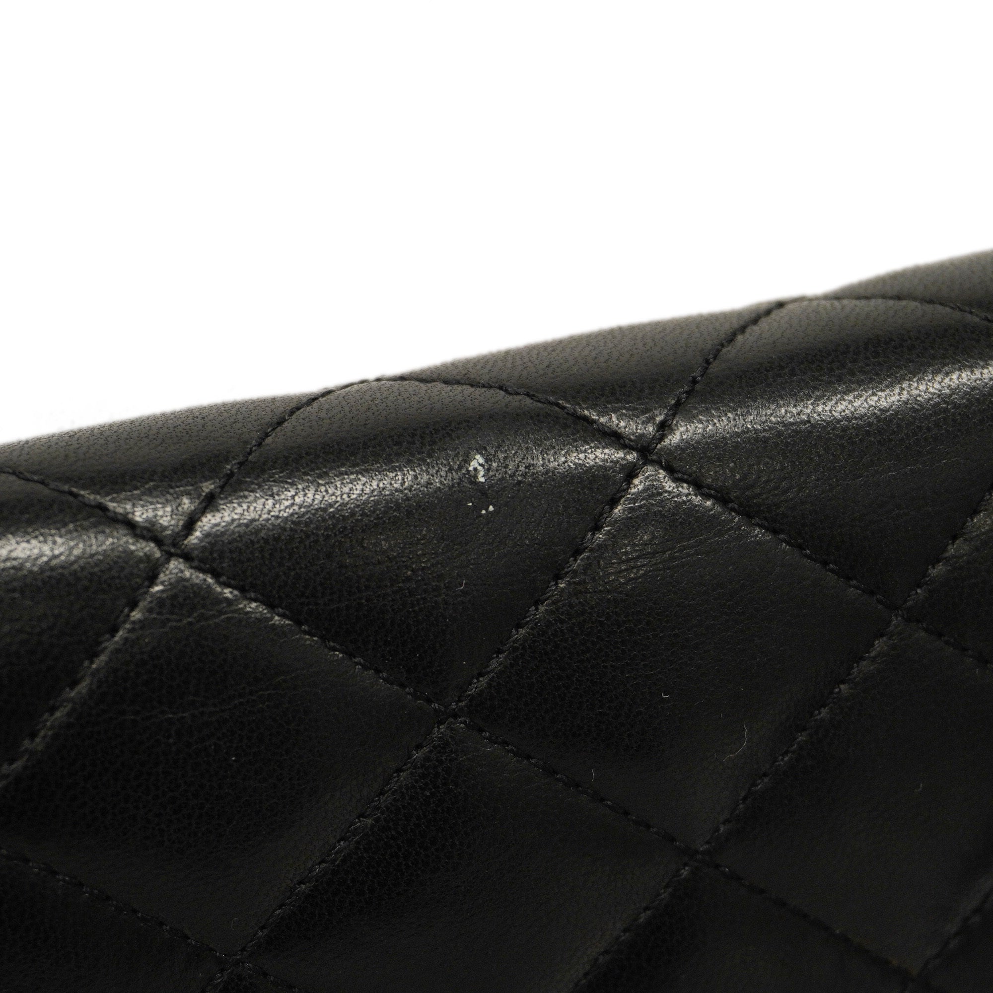 CHANEL  Matelasse Chain Shoulder Lambskin Women's Leather Shoulder Bag Black