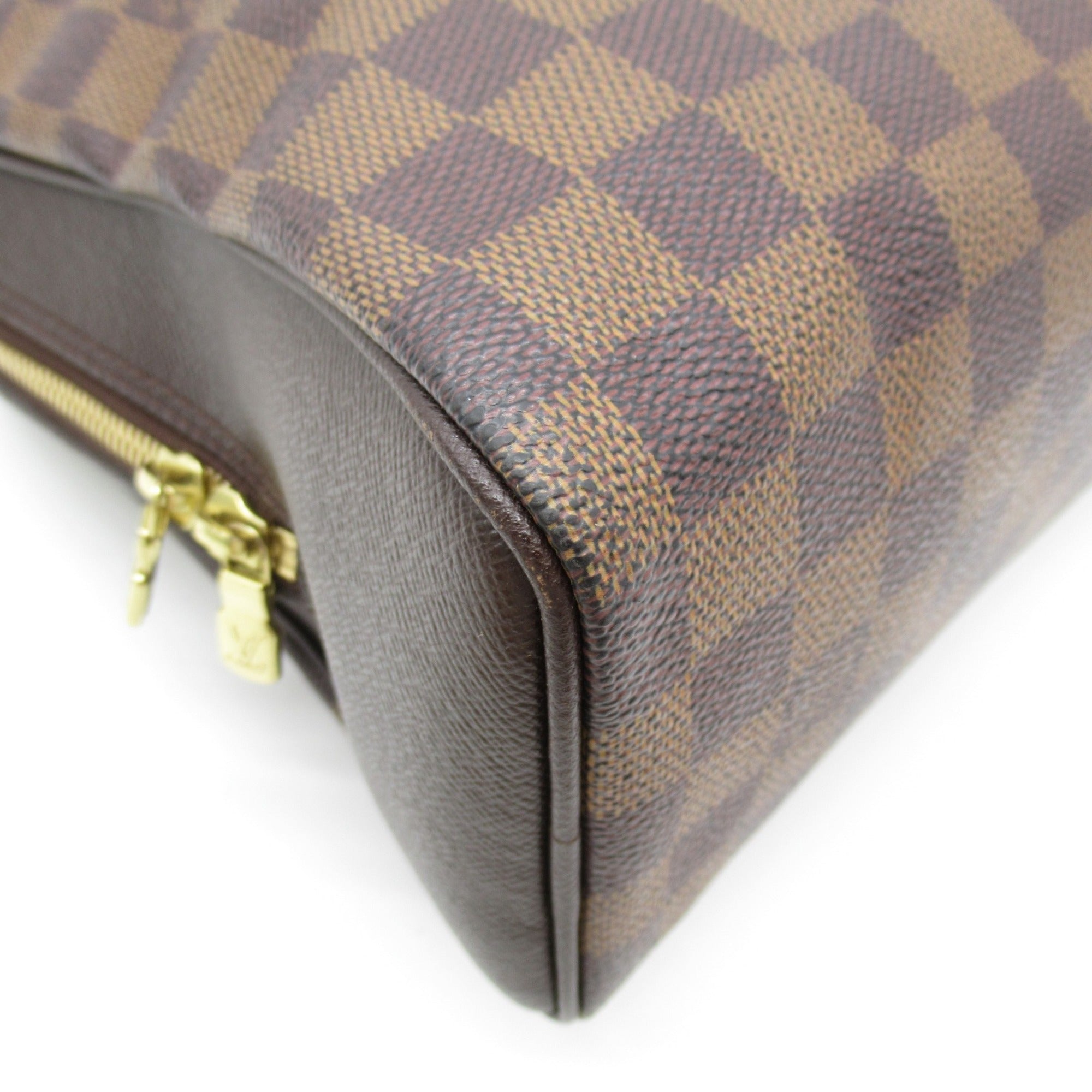 LOUIS VUITTON Brera handbag Brown Ebene Damier PVC coated canvas N51150