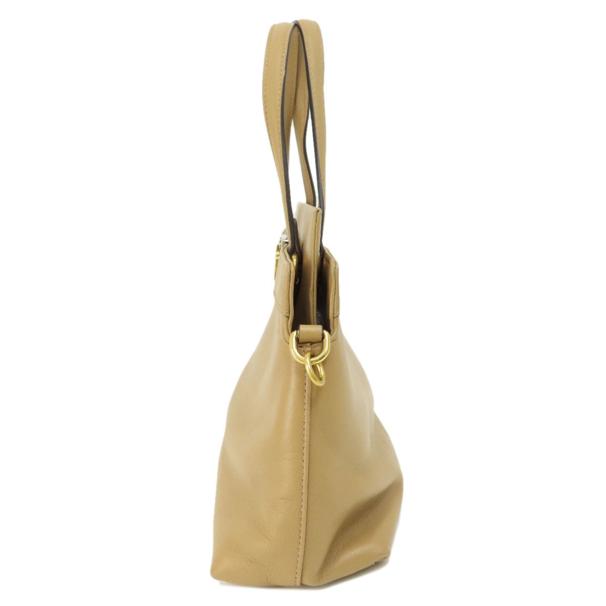 GUCCI 631663 Metal Handbag Leather Women's