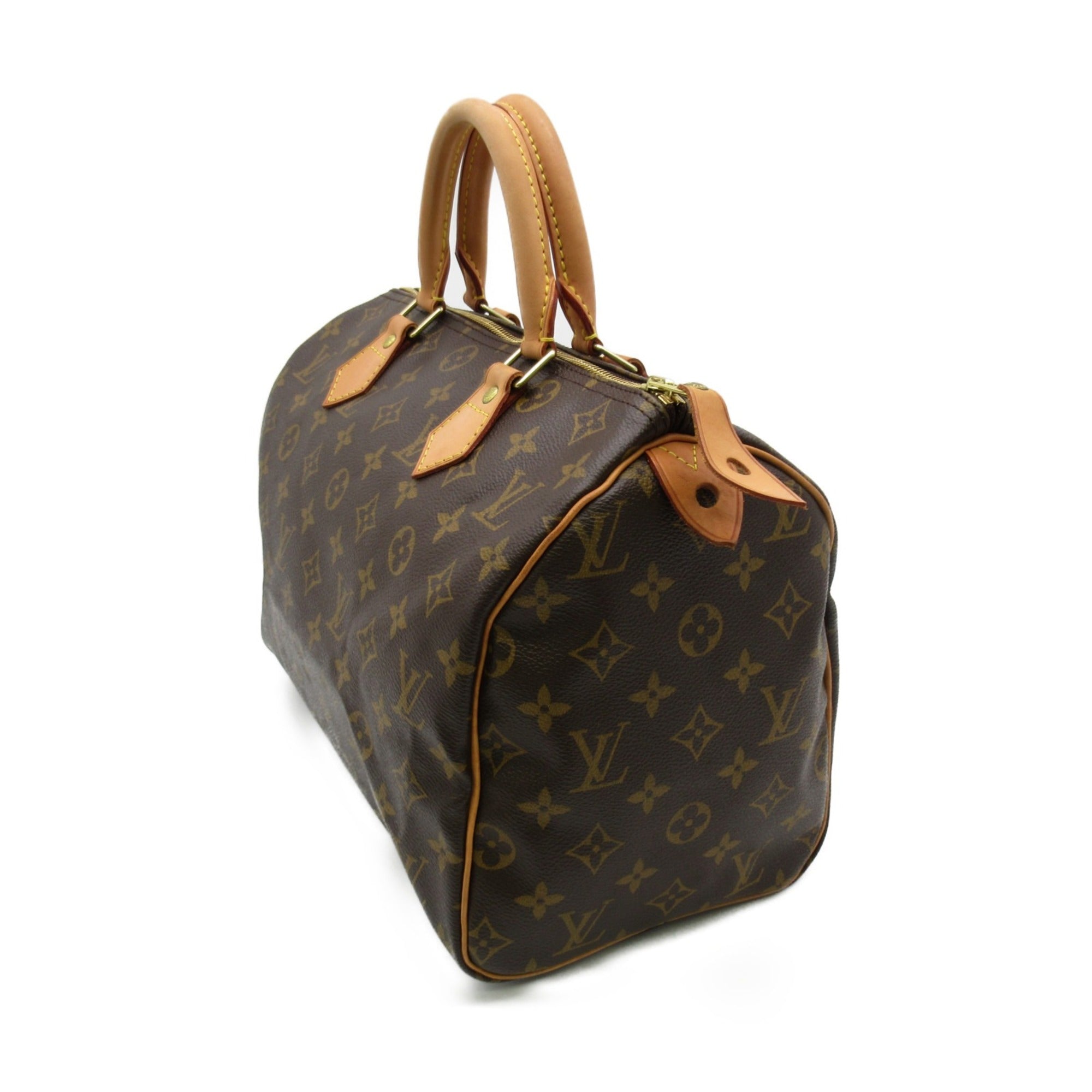 LOUIS VUITTON Speedy 30 handbag Brown Monogram PVC coated canvas M41526