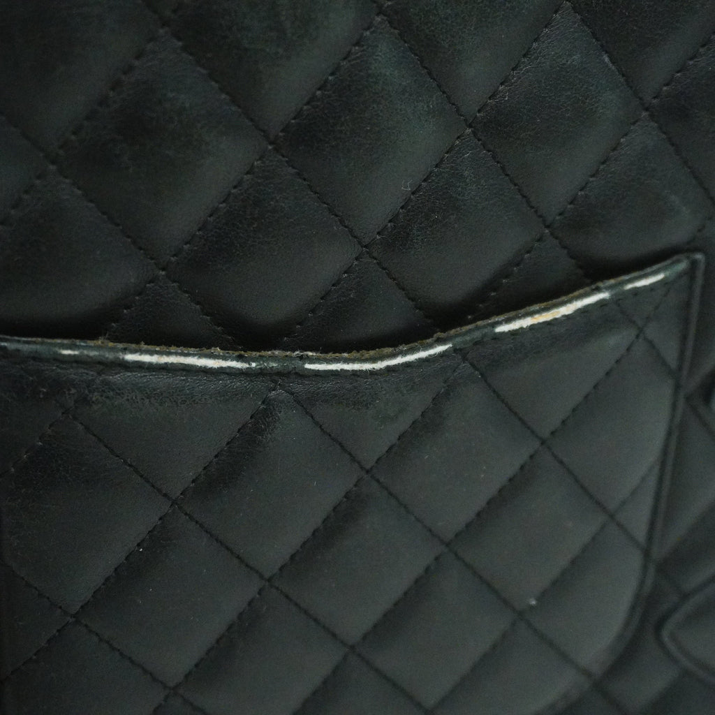 CHANEL  Ligne Cambon Tote Bag Lambskin Women's Leather Shoulder Bag