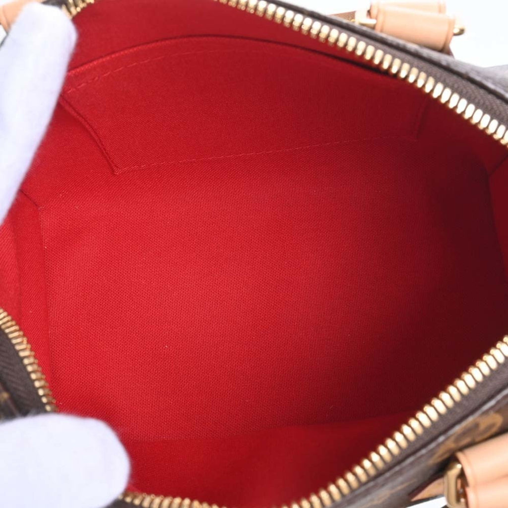 LOUIS VUITTON Monogram Speedy Bandouliere 20 Handbag M46234 Brown Women's
