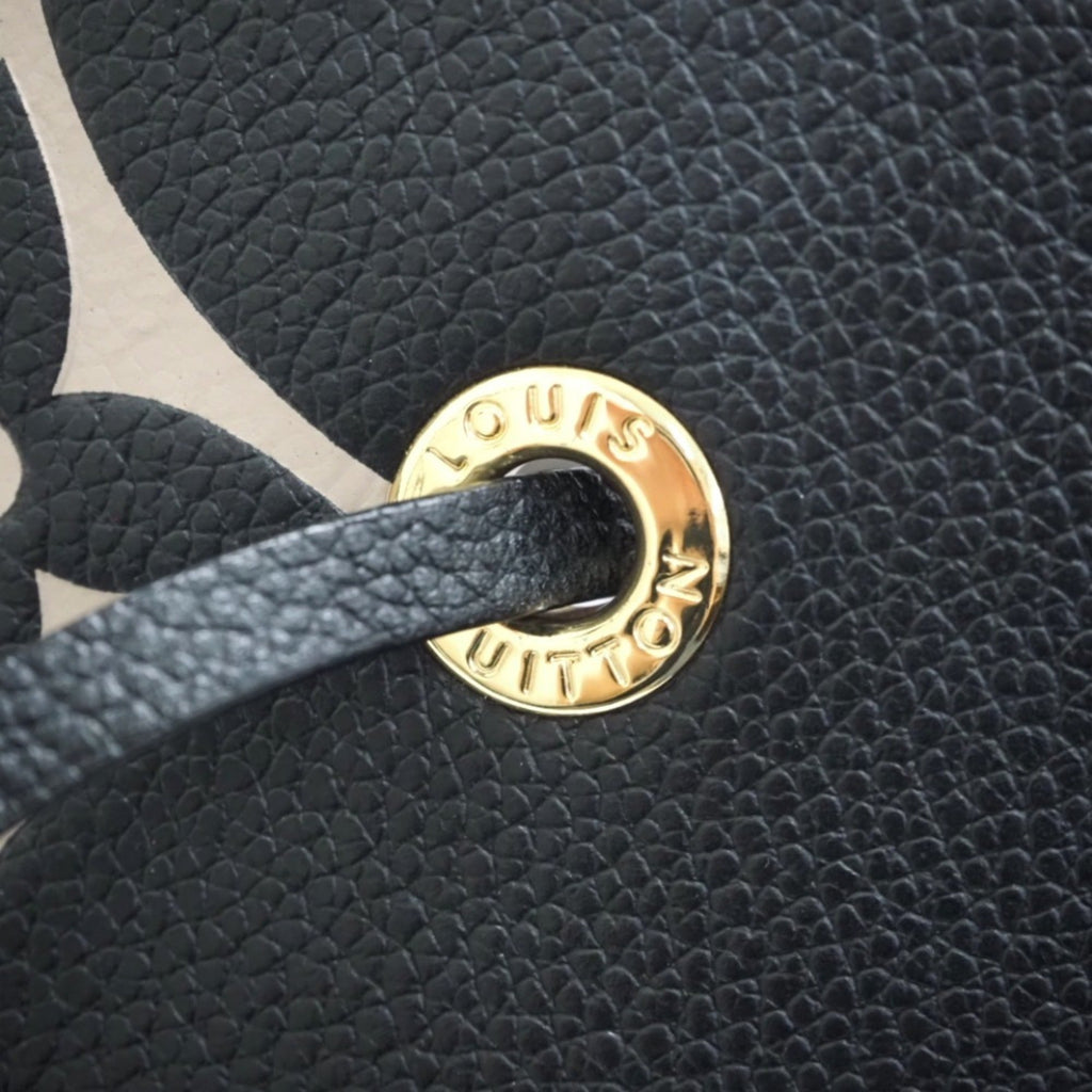 LOUIS VUITTON M45497 Neonoe MM Monogram Empreinte Shoulder Bag Black Ladies