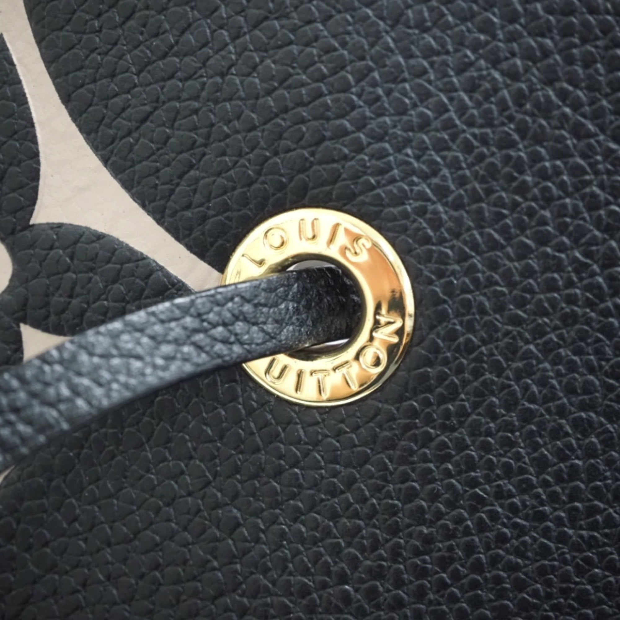 LOUIS VUITTON M45497 Neonoe MM Monogram Empreinte Shoulder Bag Black Ladies