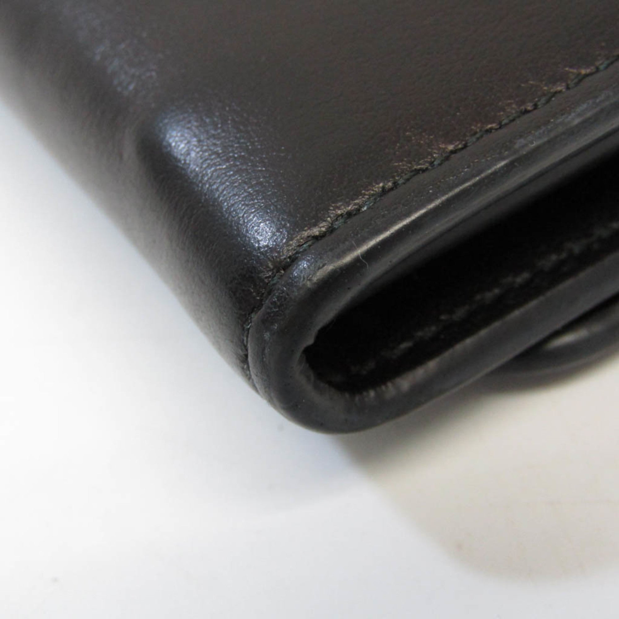 PRADA Men,Women Leather Long Wallet [bi-fold] Black,Blue
