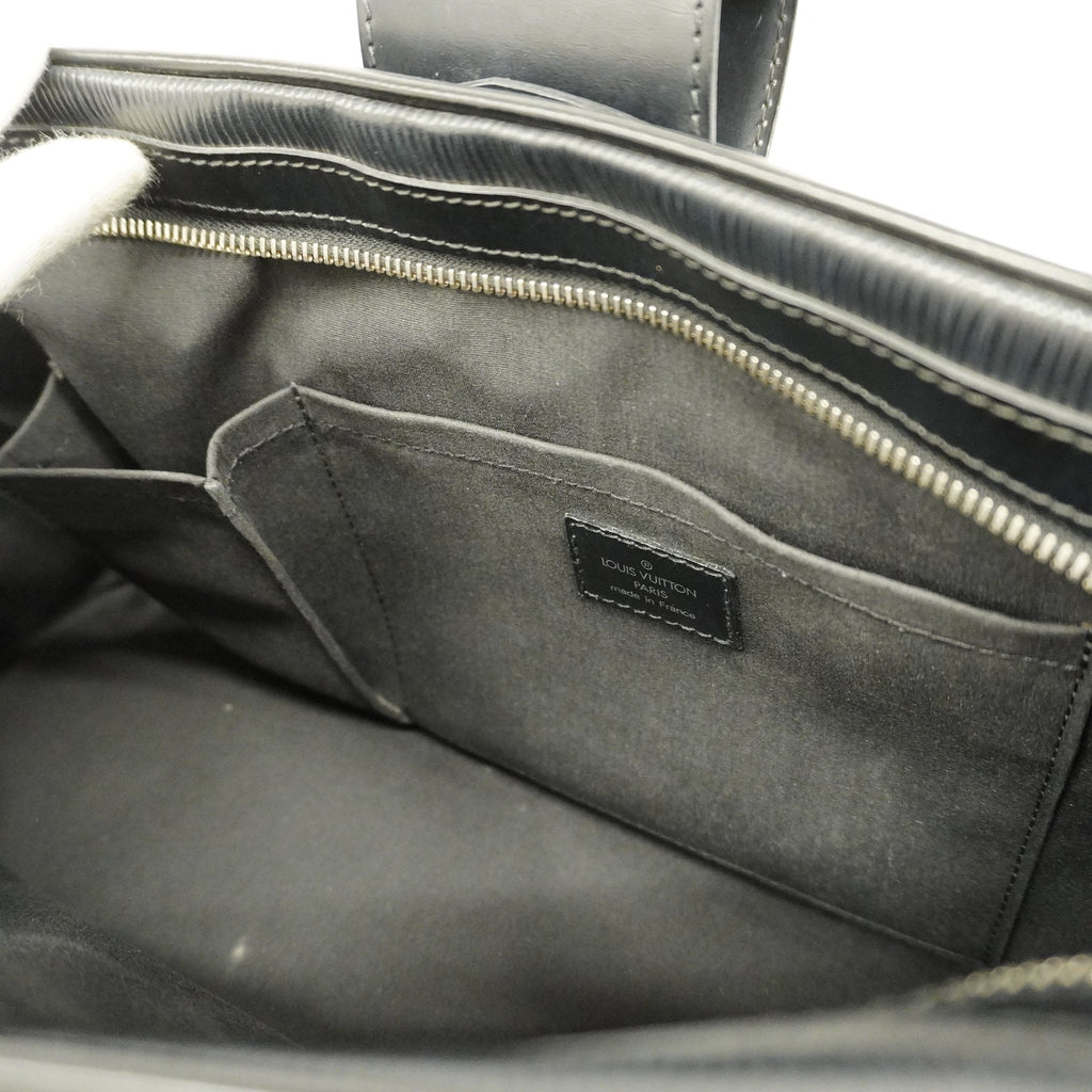 LOUIS VUITTONAuth  Epi Bowling Montagne GM M59312 Women's Handbag Noir