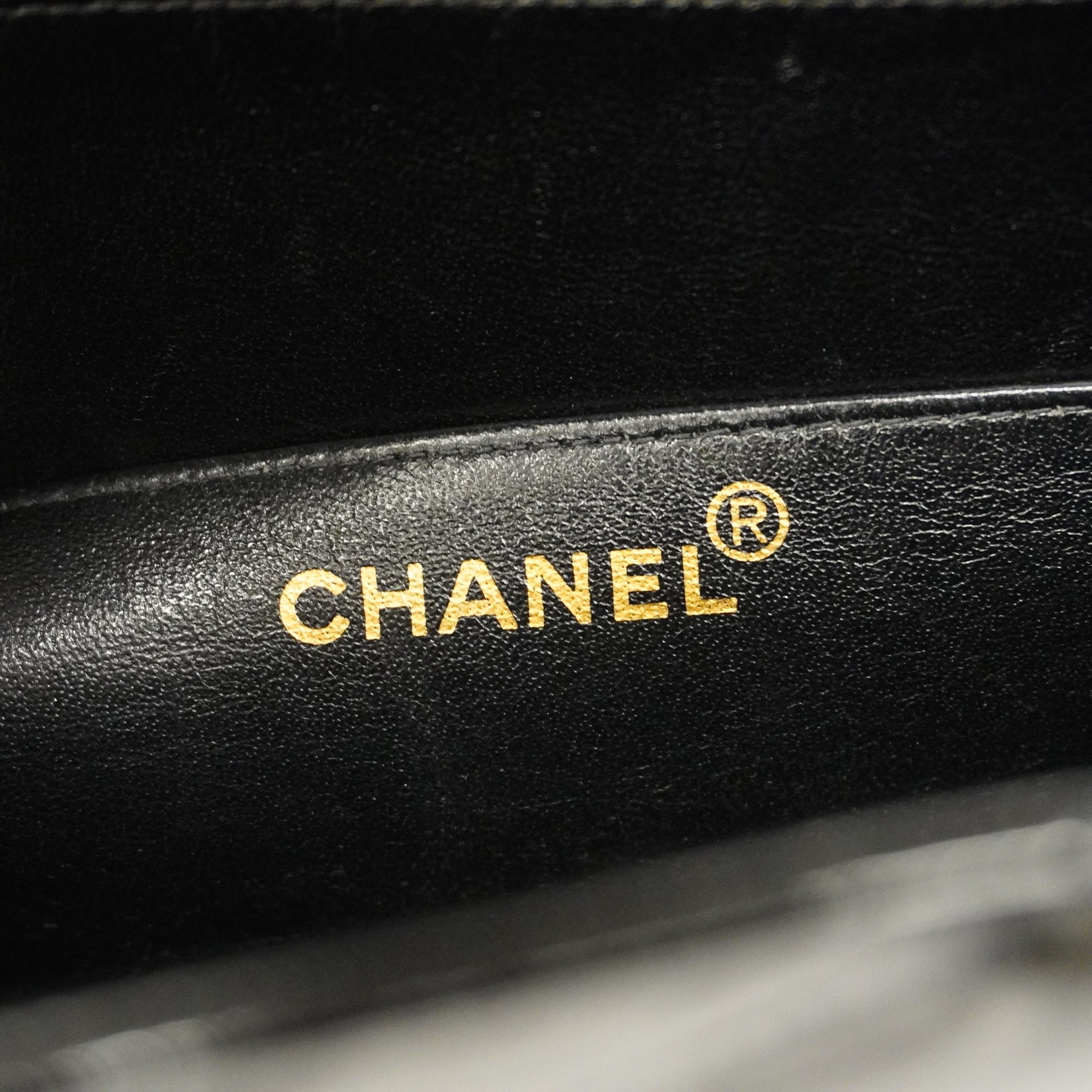CHANELAuth  Matelasse Business Bag Women's Patent Leather Briefcase Black