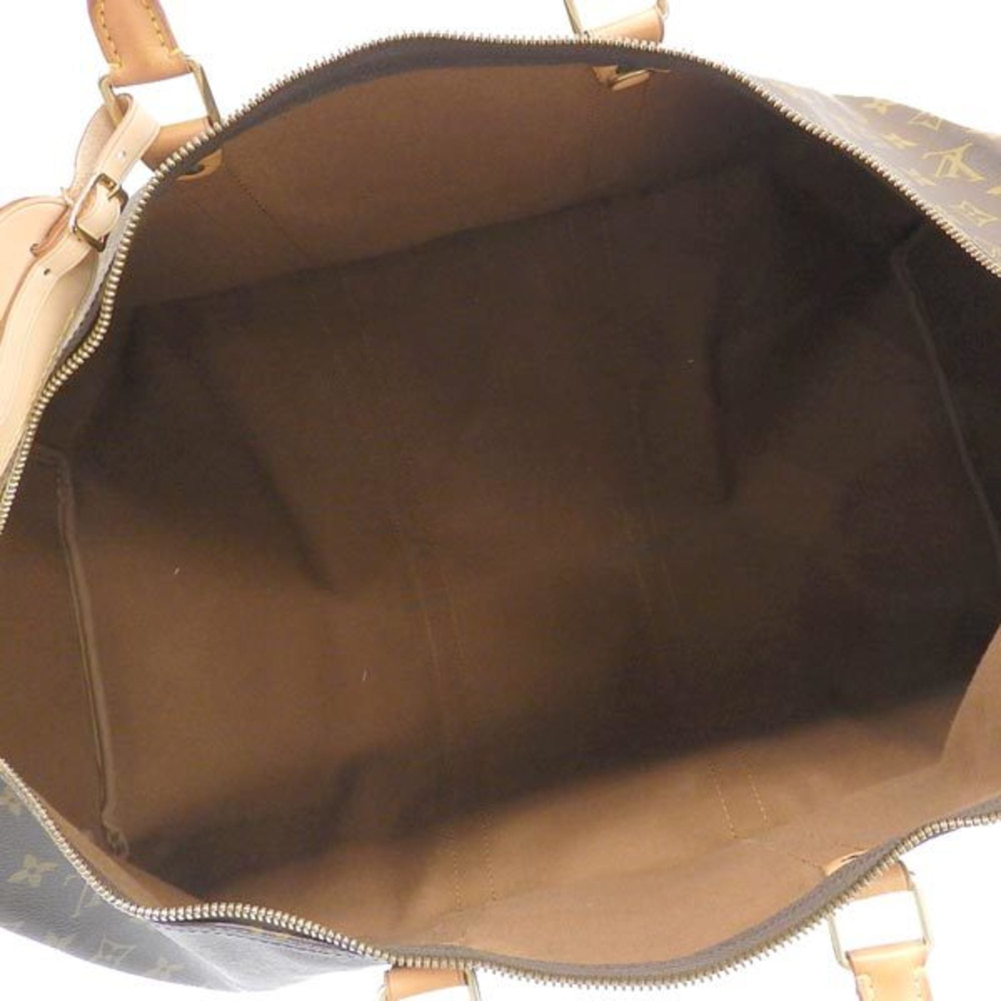 LOUIS VUITTON Monogram Keepall 60 Boston Bag Travel M41422 Brown Women's