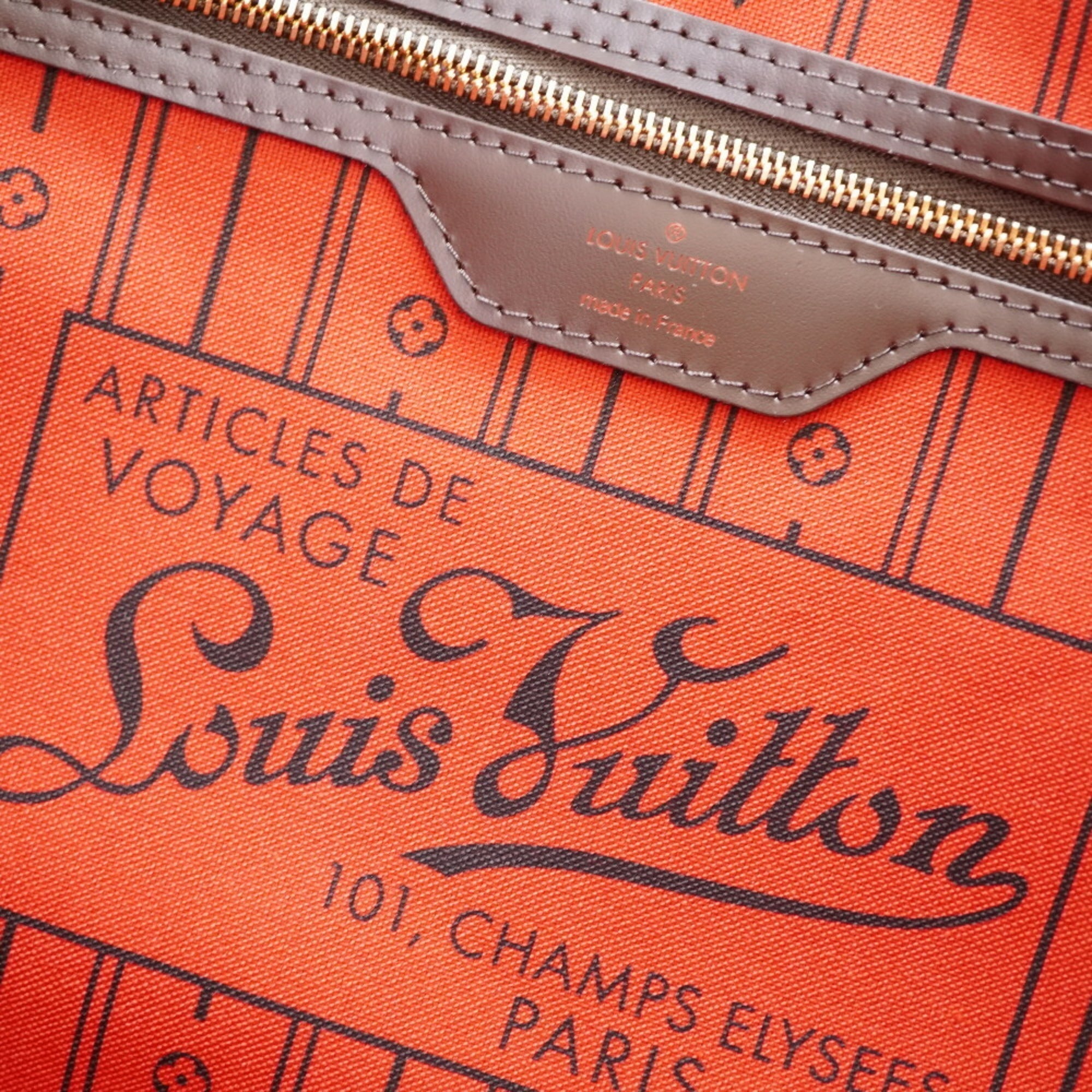LOUIS VUITTON Damier Neverfull GM N51106 Tote Bag 0052