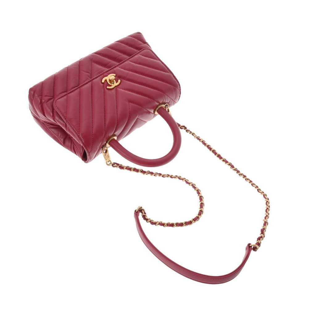 CHANEL V Stitch XS Bordeaux A92990 Ladies Calf Bag