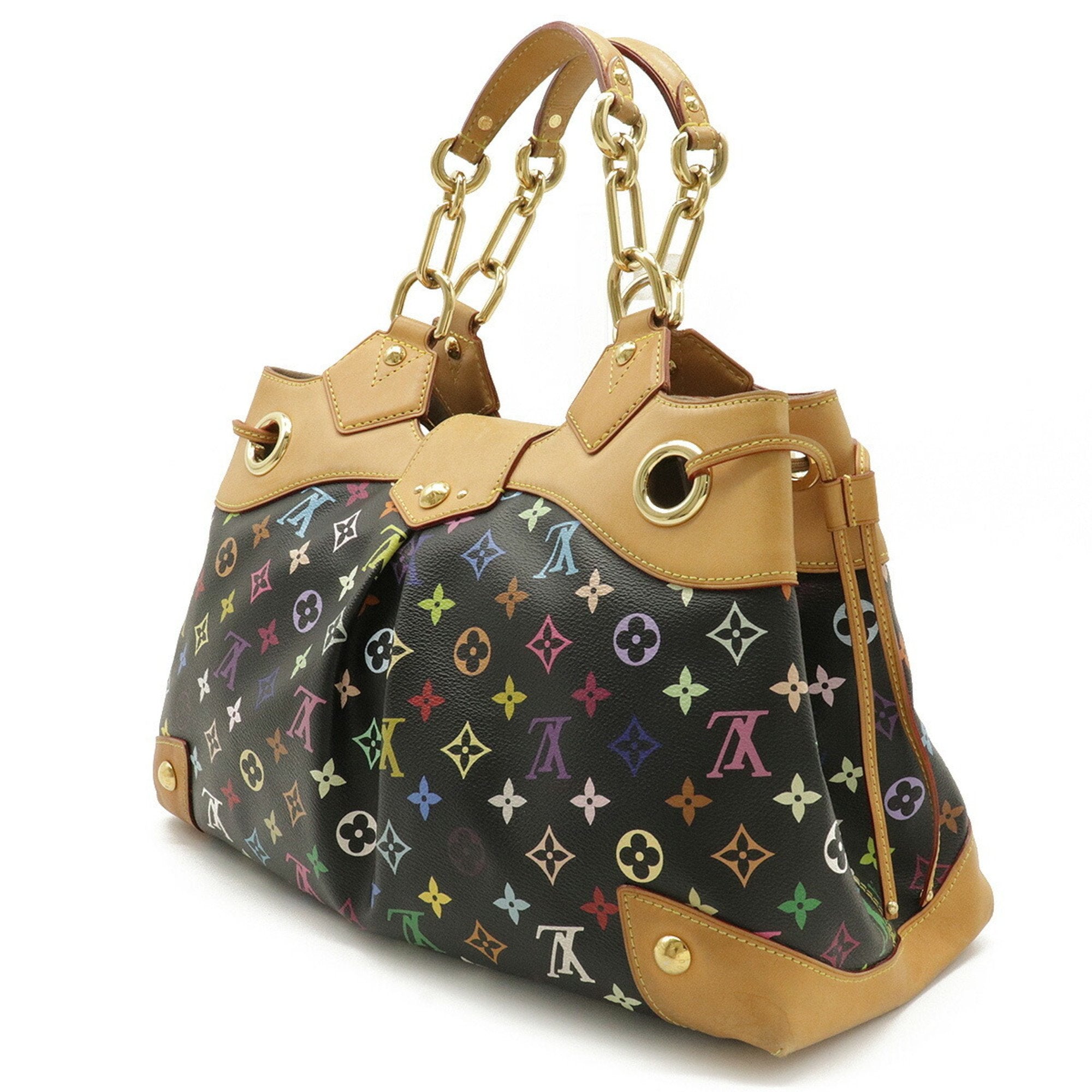 Louis Vuitton Monogram Multicolor Ursula Tote Bag Shoulder Noir Black M40124