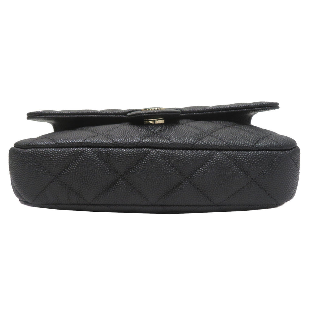 CHANEL Chain AP2096 Shoulder Bag Black SG Hardware Caviar Skin Ladies