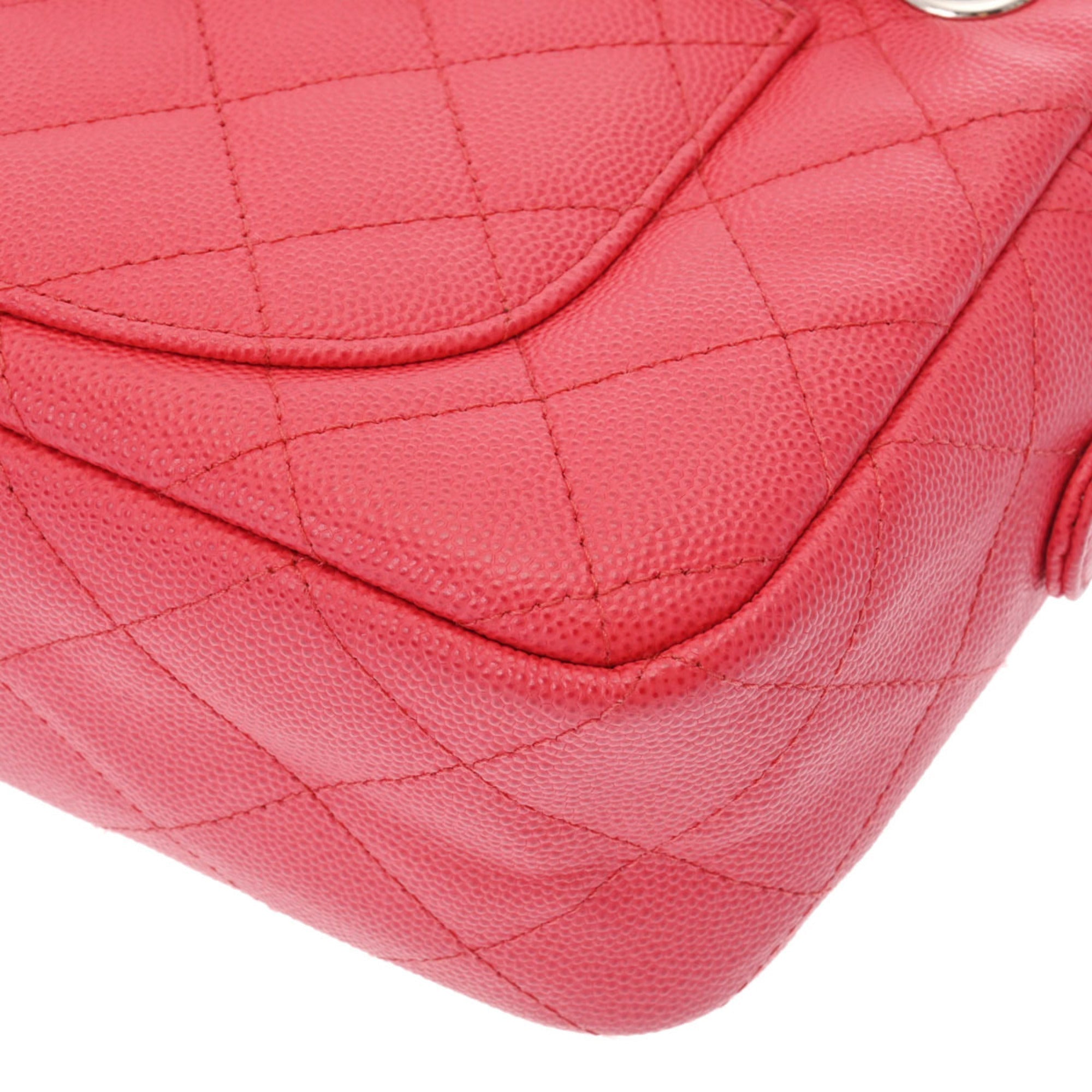 CHANEL Matelasse Chain Shoulder Sold Product Pink A91731 Women's Caviar Skin Bag