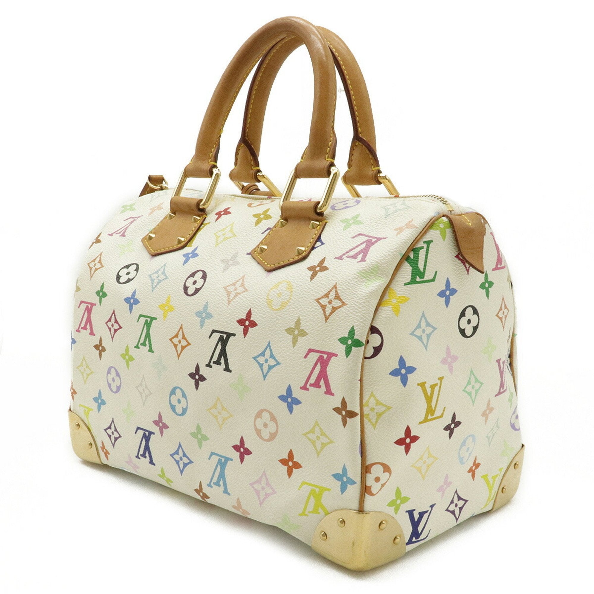 Louis Vuitton Monogram Multicolor Speedy 30 Handbag Bronze White M92643