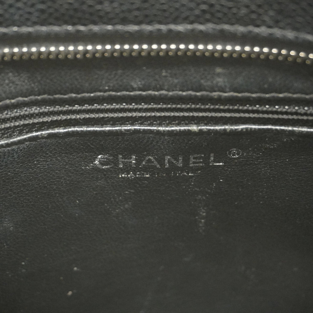 CHANELAuth  Reprint Tote Women's Caviar Leather Tote Bag Black