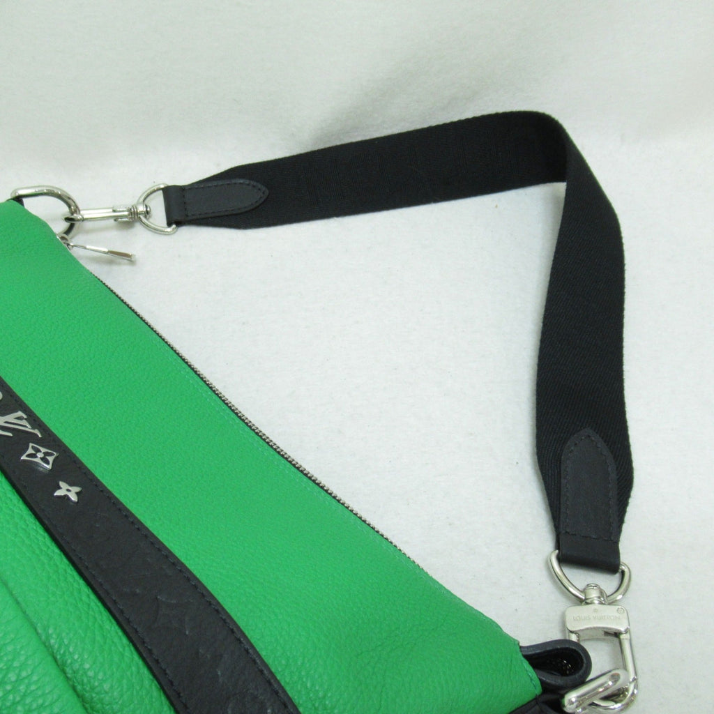 LOUIS VUITTON Cruiser GM Shoulder Bag Green Black Black Calfskin Calfskin [cowhide] M57819