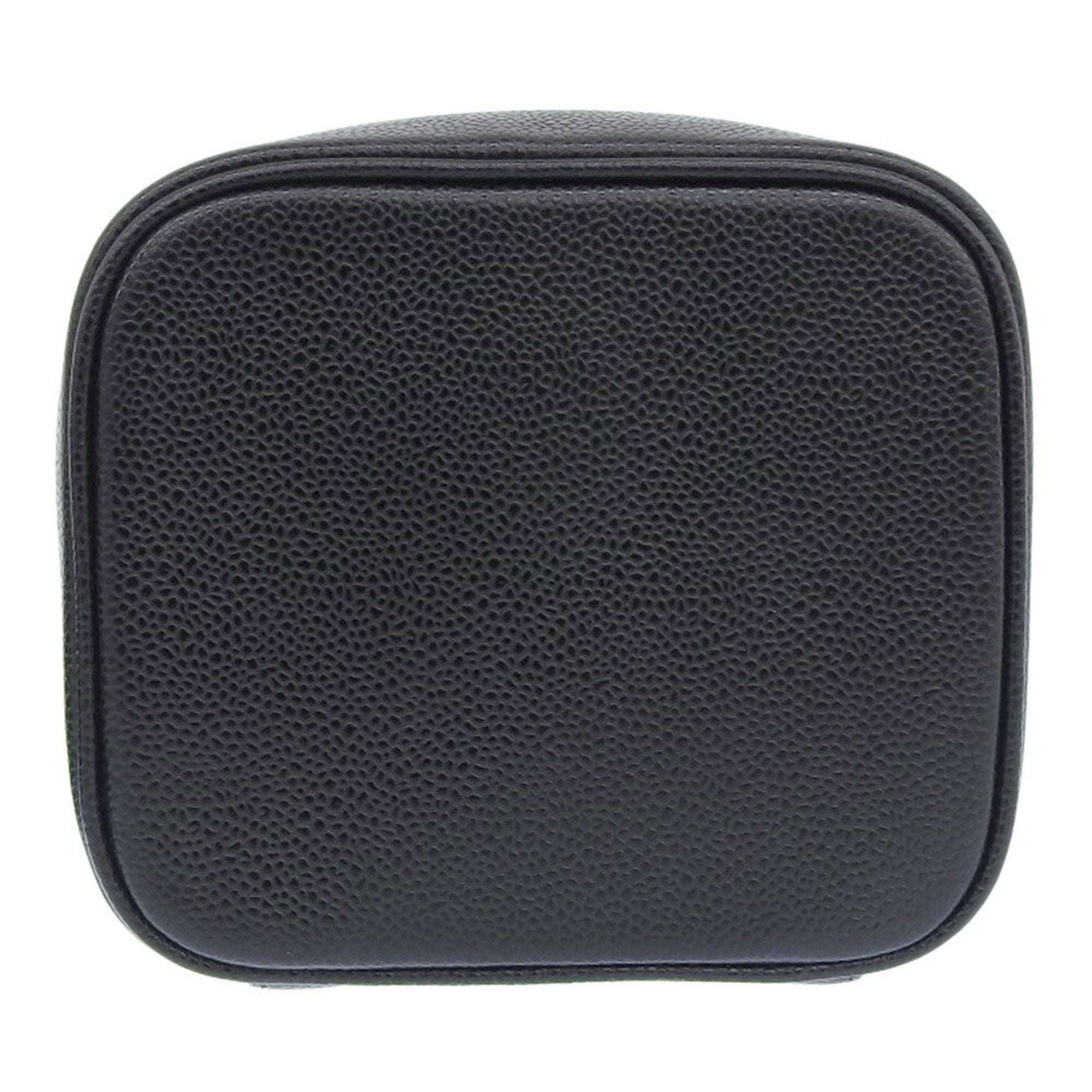 CHANEL Coco Mark Vanity Bag Black No. 7 A01998