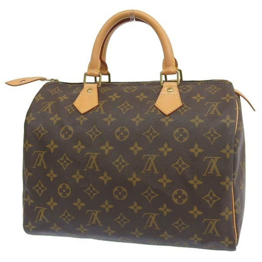 LOUIS VUITTON Monogram Speedy 30 Handbag Mini Boston Bag M41526 Brown Women's