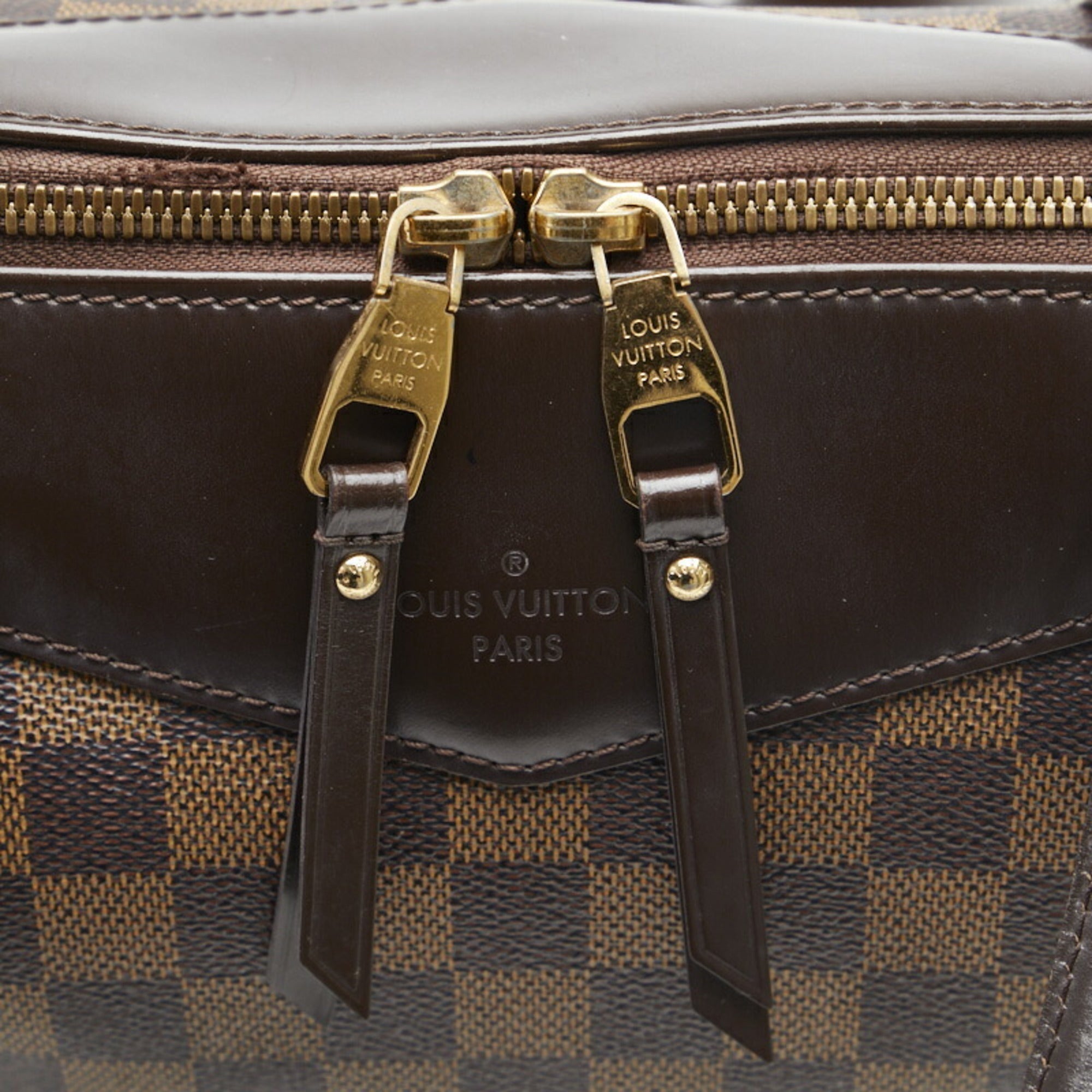 LOUIS VUITTON Damier Westminster GM Tote Bag Shoulder N41103 Brown PVC Leather Ladies