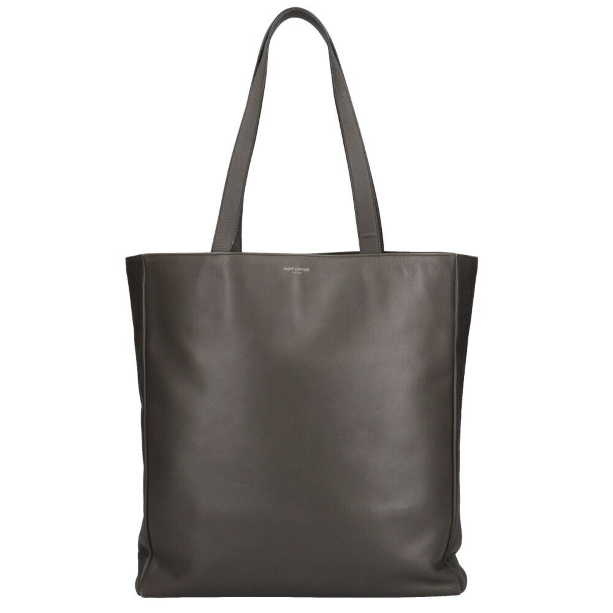 YVES SAINT LAURENT Saint Laurent Paris SAINT LAURENT PARIS tote bag leather gray unisex