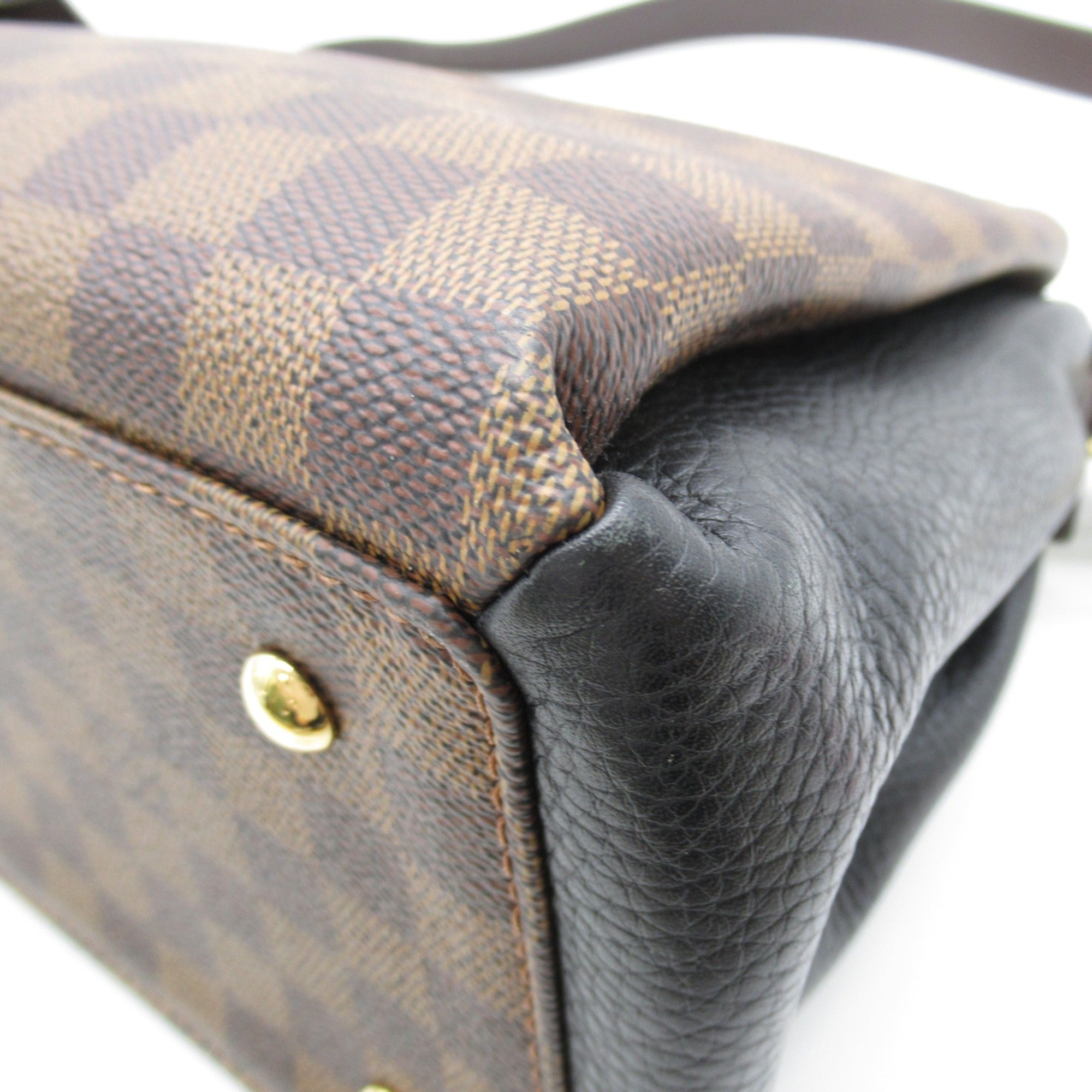 LOUIS VUITTON Normandy 2wayShoulder Bag Brown Black Damier PVC coated canvas N41487
