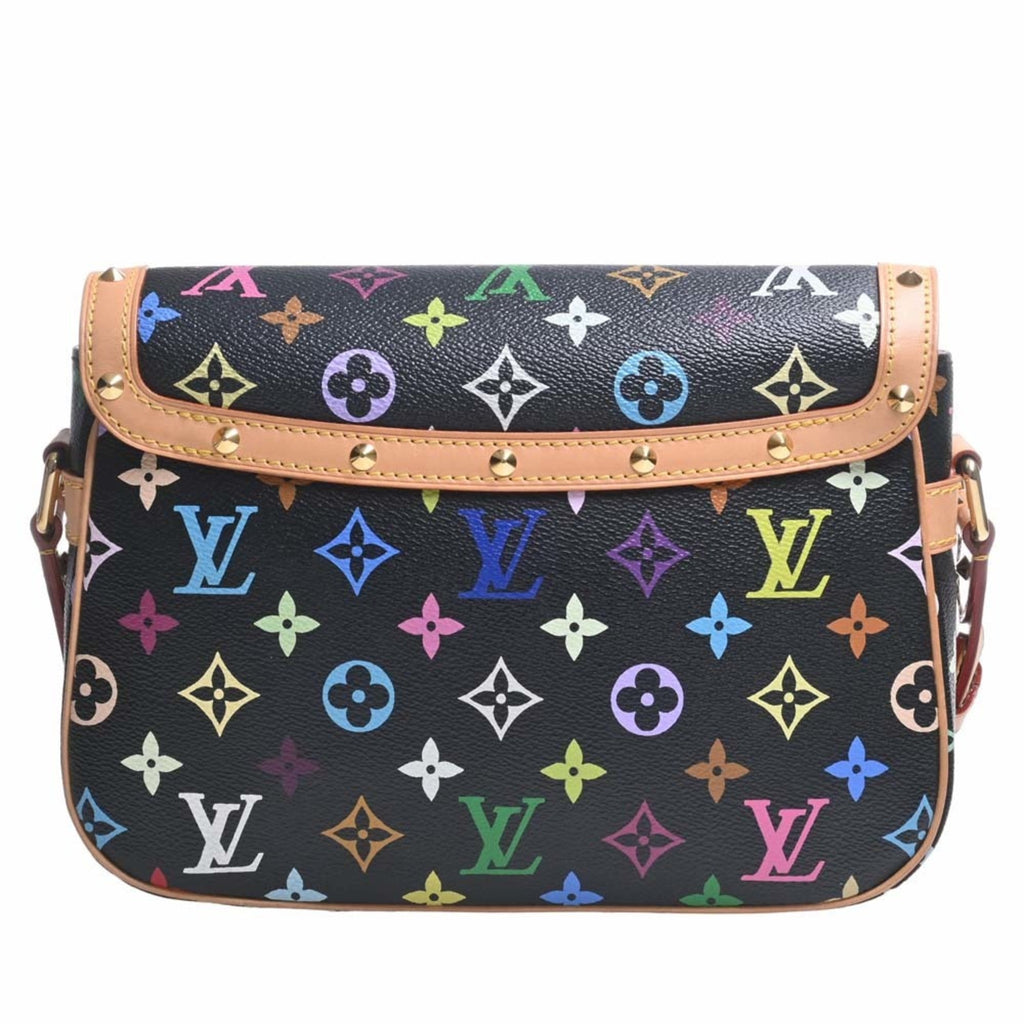 LOUIS VUITTON Monogram Multicolor Sologne Shoulder Bag M92639 Black/Multicolor Women's