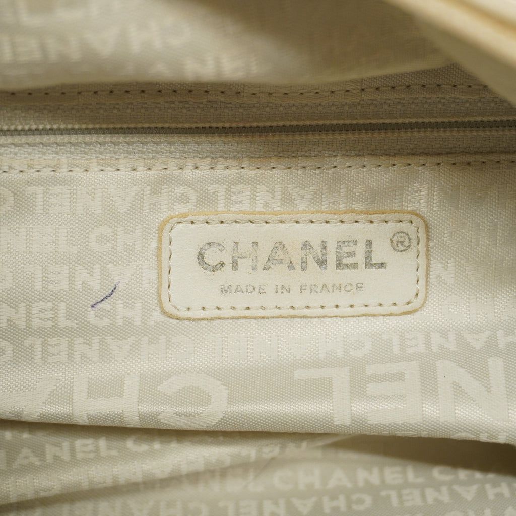 CHANELAuth  Wild Stitch Handbag Women's Leather Handbag Ivory