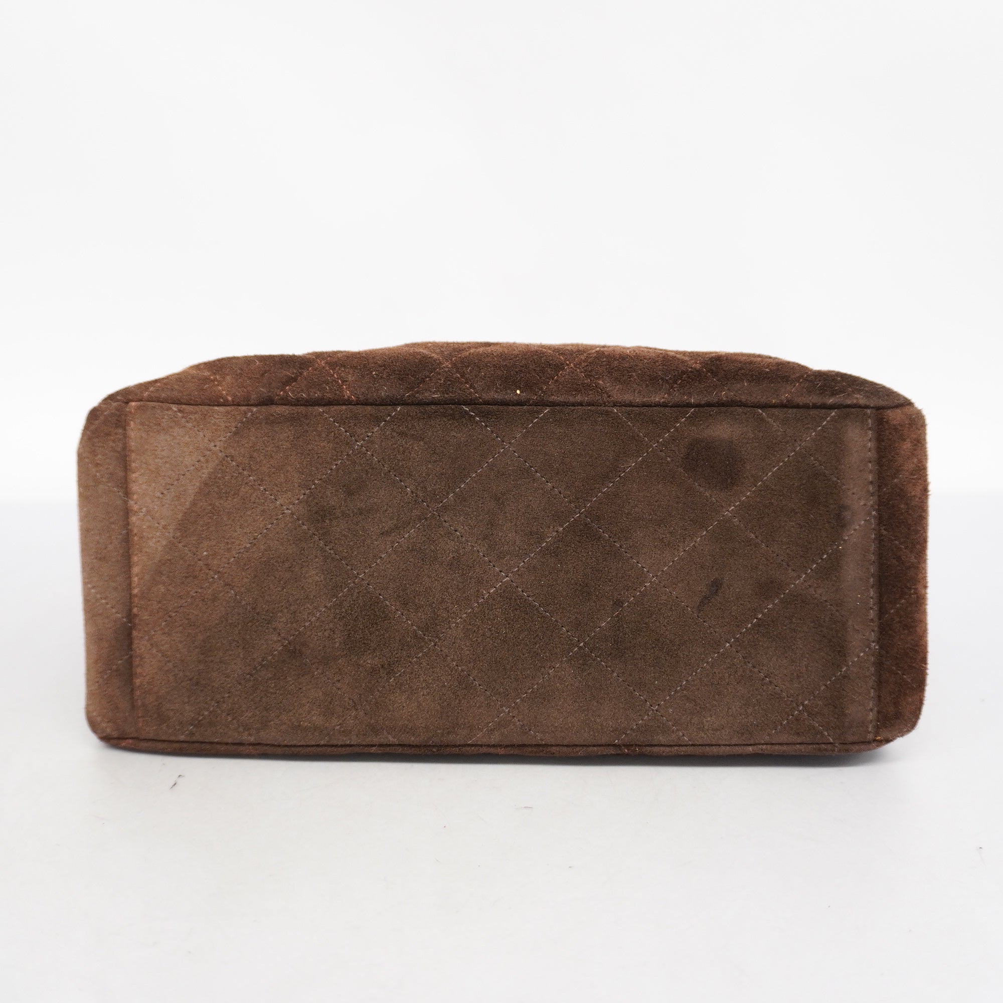 CHANEL  Matelasse Women's Suede Shoulder Bag Brown