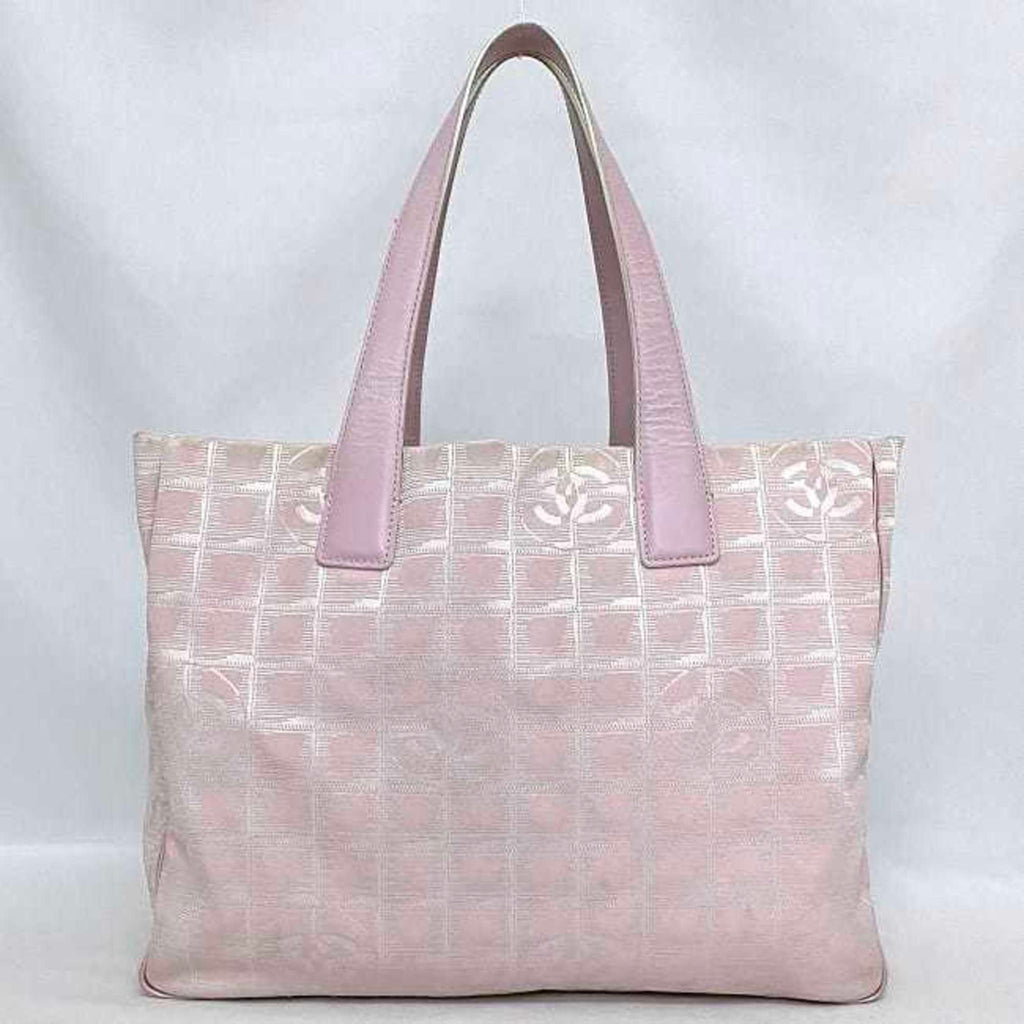 CHANEL MM Pink New Line A15991 Nylon Leather 8216800  Coco Mark Tra Ladies