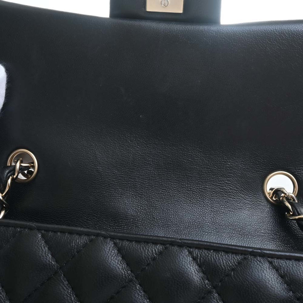 CHANEL Lambskin Matelasse Coco Mark Chain Shoulder Bag A69900 Black Ladies