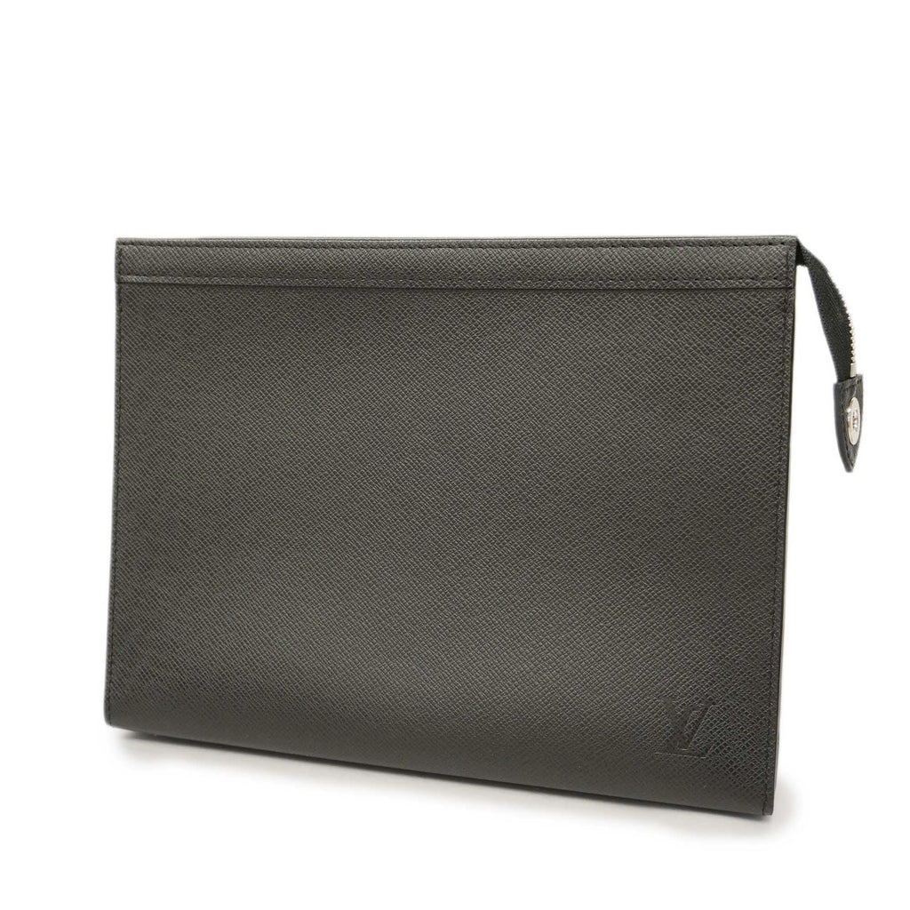 LOUIS VUITTONAuth  Taiga Pochette Voyage MM M30547 Men's Clutch Bag Ardoise