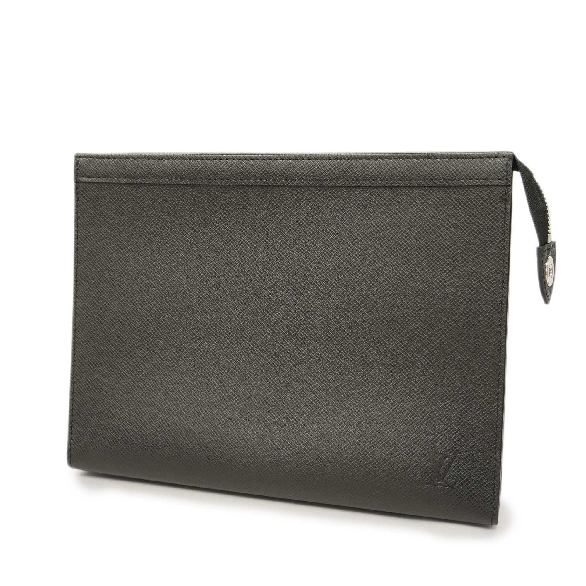 LOUIS VUITTONAuth  Taiga Pochette Voyage MM M30547 Men's Clutch Bag Ardoise
