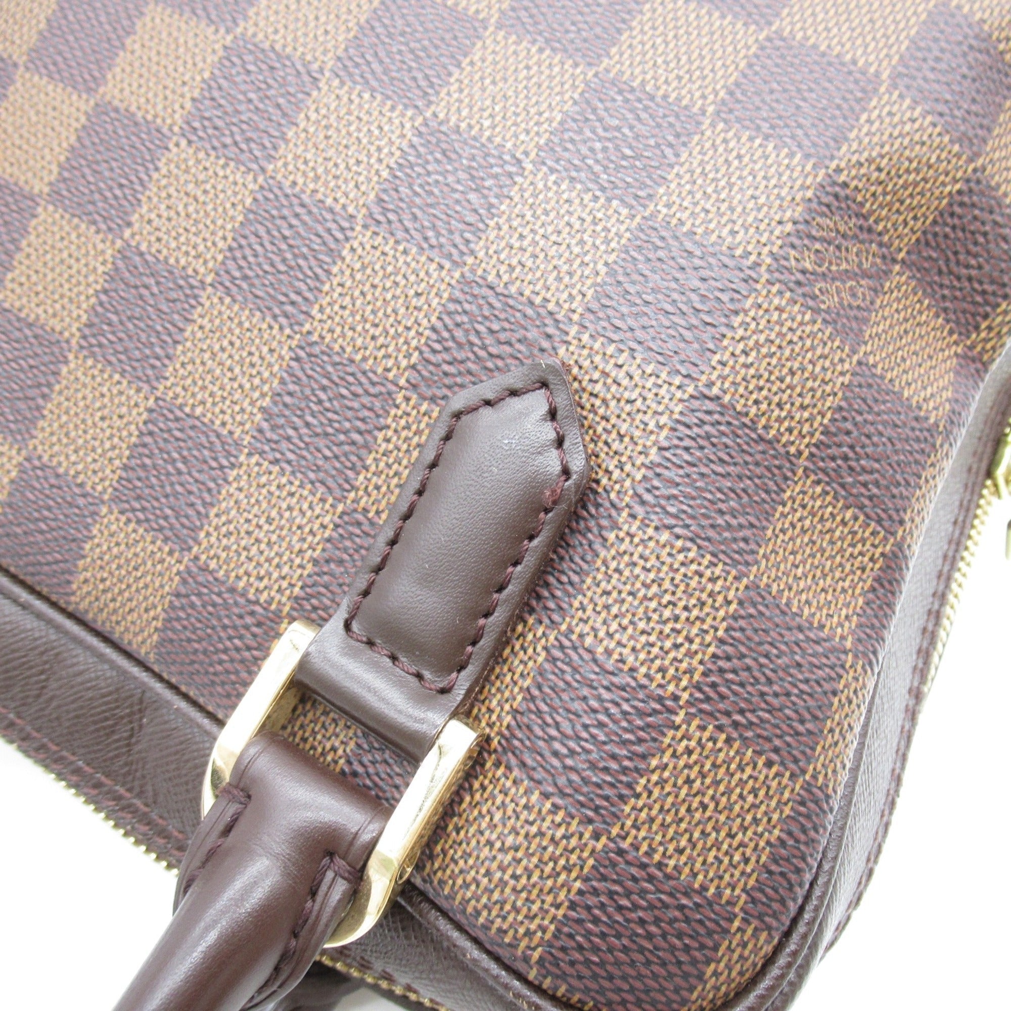 LOUIS VUITTON Brera handbag Brown Ebene Damier PVC coated canvas N51150