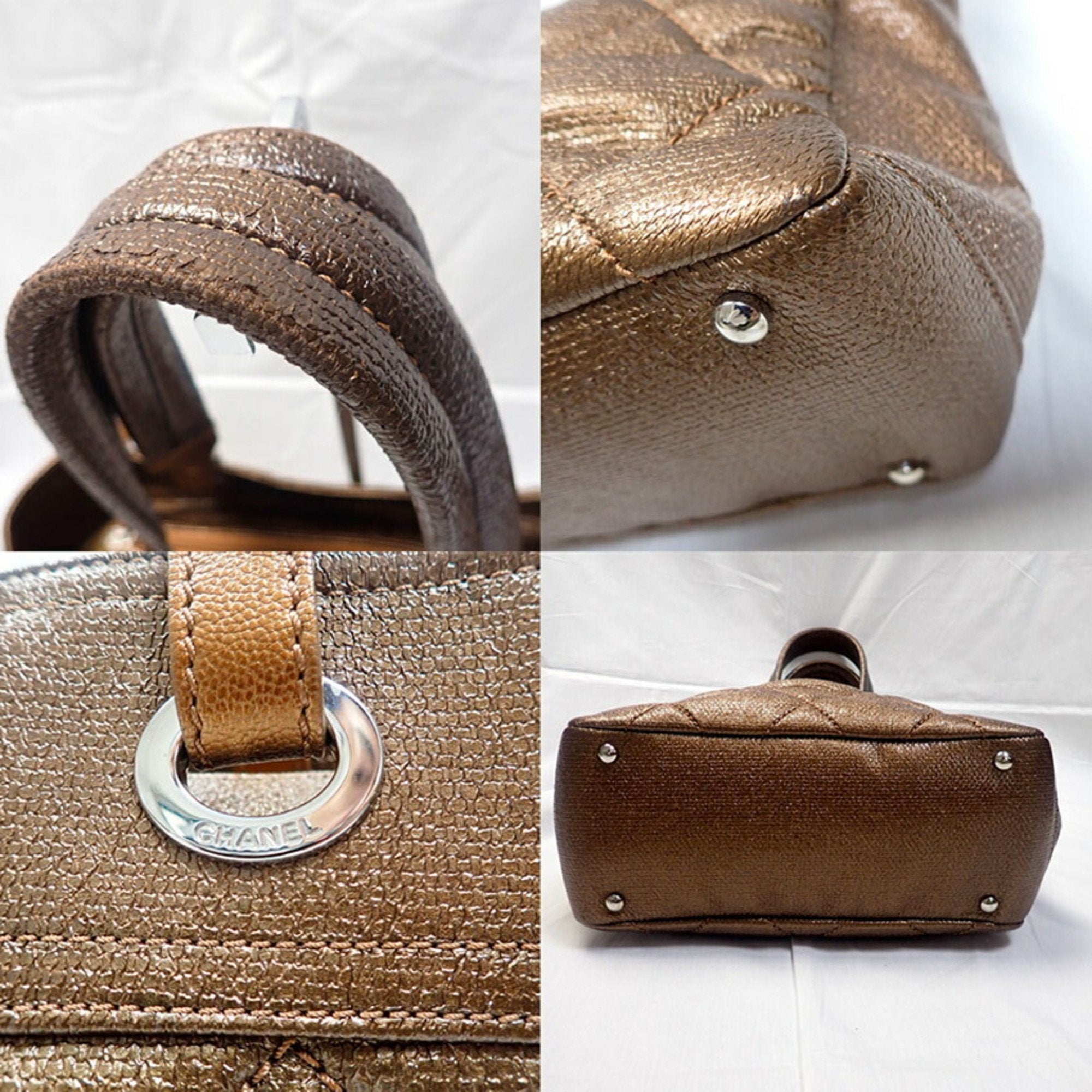 CHANEL Paris Biarritz coated canvas hand tote bag