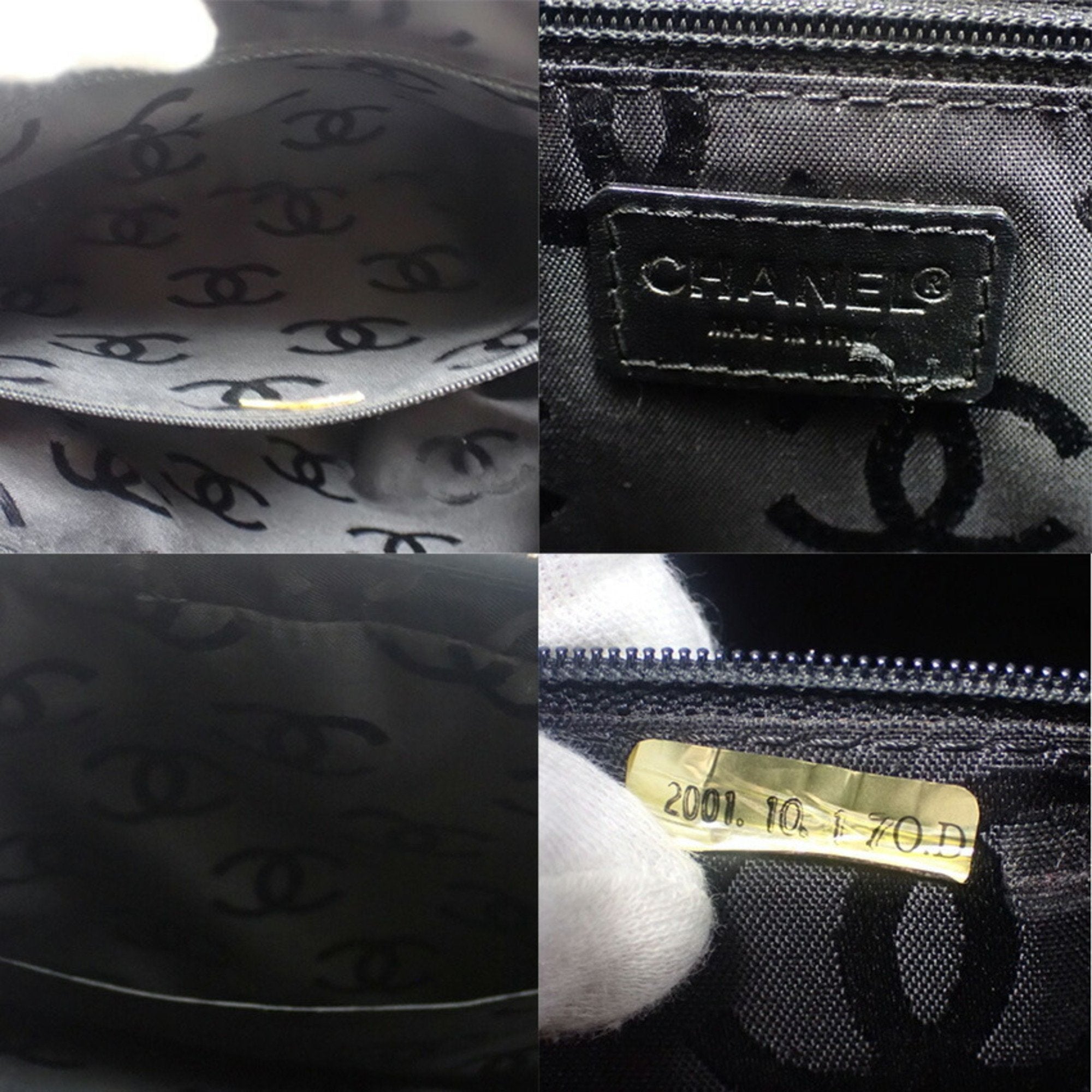 CHANEL matelasse wild stitch calf leather handbag