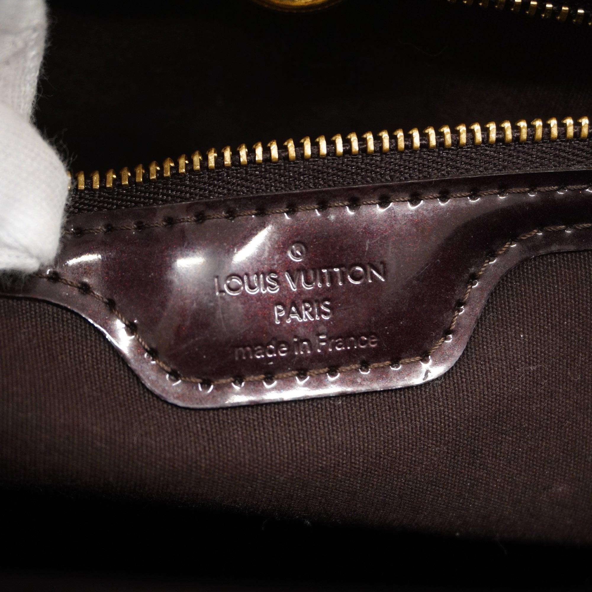 LOUIS VUITTONAuth  Monogram Vernis M93641 Women's Handbag Amarante