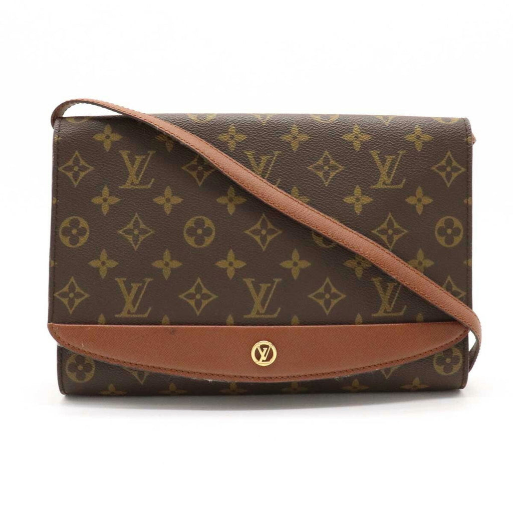 Louis Vuitton Monogram Bordeaux Shoulder Bag Clutch Second M51797